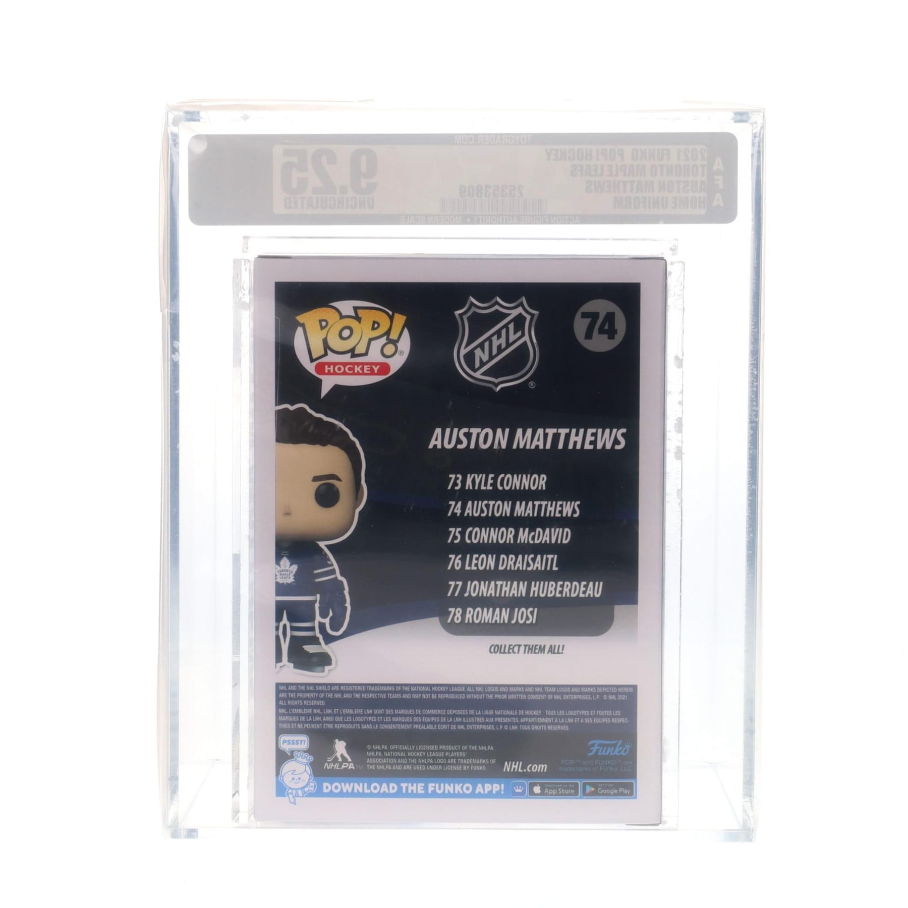 Toronto Maple Leafs NHL Funko POP Vinyl Figure | Auston Matthews (Home Uniform) | Rated AFA 9.25