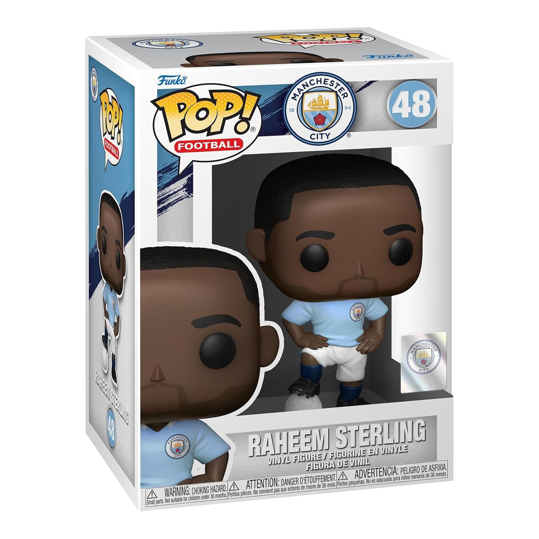 Manchester City Funko POP Football Vinyl Figure | Raheem Sterling