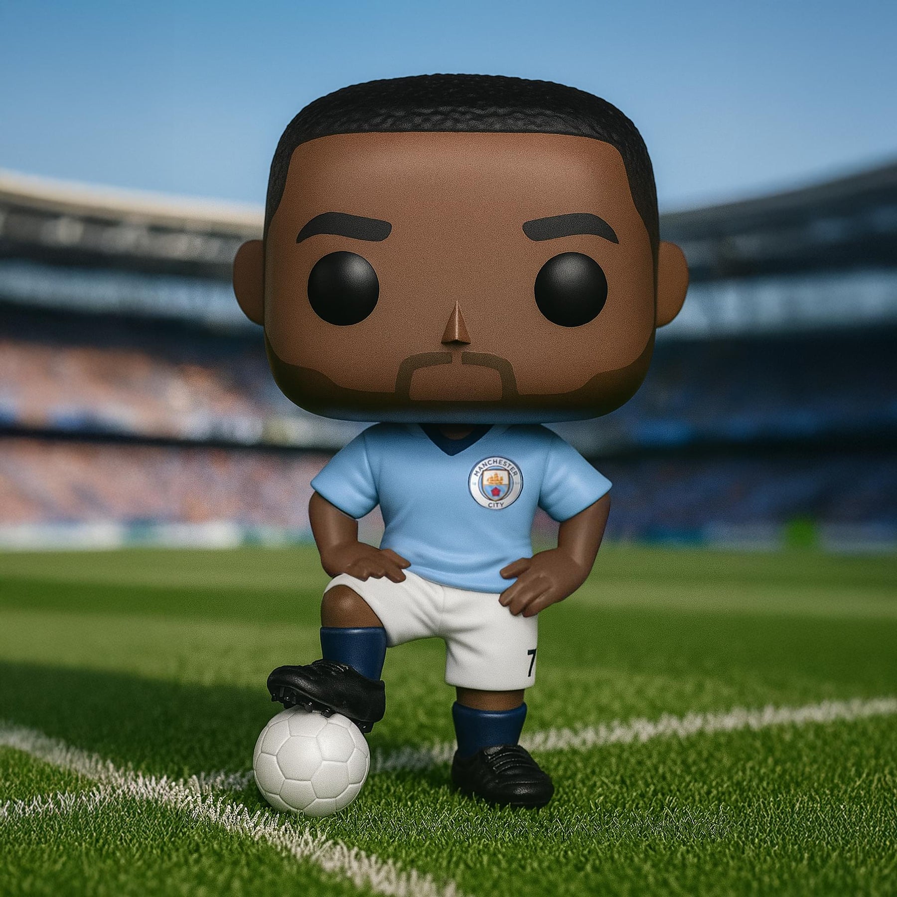 Manchester City Funko POP Football Vinyl Figure | Raheem Sterling