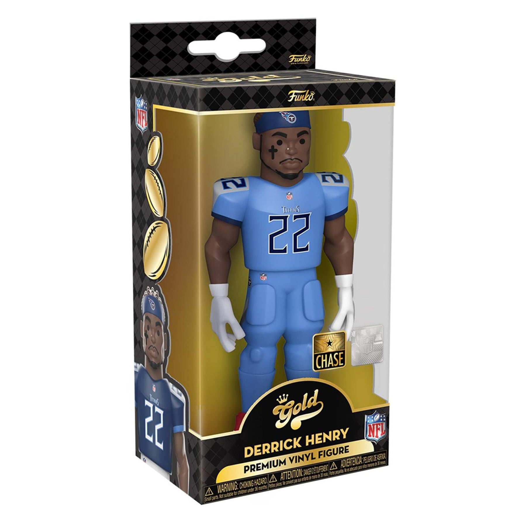Tennessee Titans NFL Funko Gold 5 Inch Vinyl Figure | Derrick Henry (Chase)