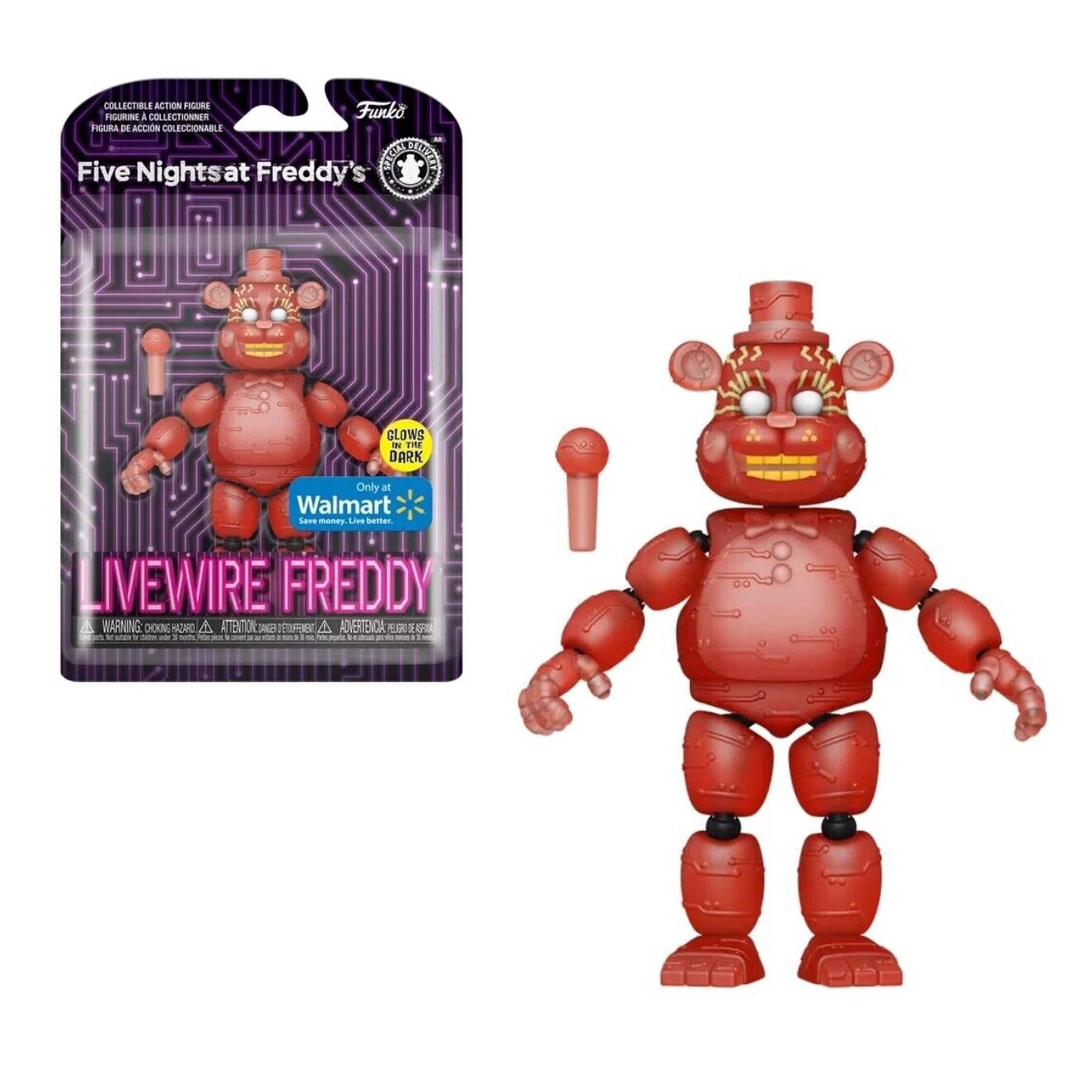Five Nights At Freddy's 5 Inch Action Figure | Livewire Freddy (Glow)