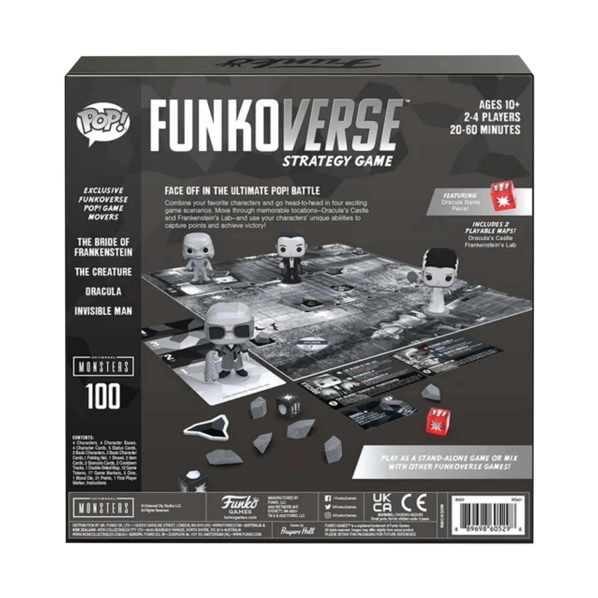 Universal Monsters Funko POP Funkoverse Strategy Game