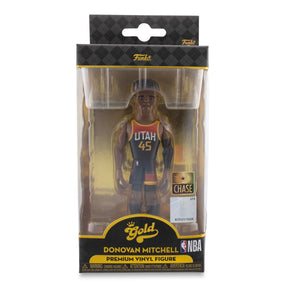 Utah Jazz NBA Funko Gold 5 Inch Vinyl Figure | Donovan Mitchell CHASE