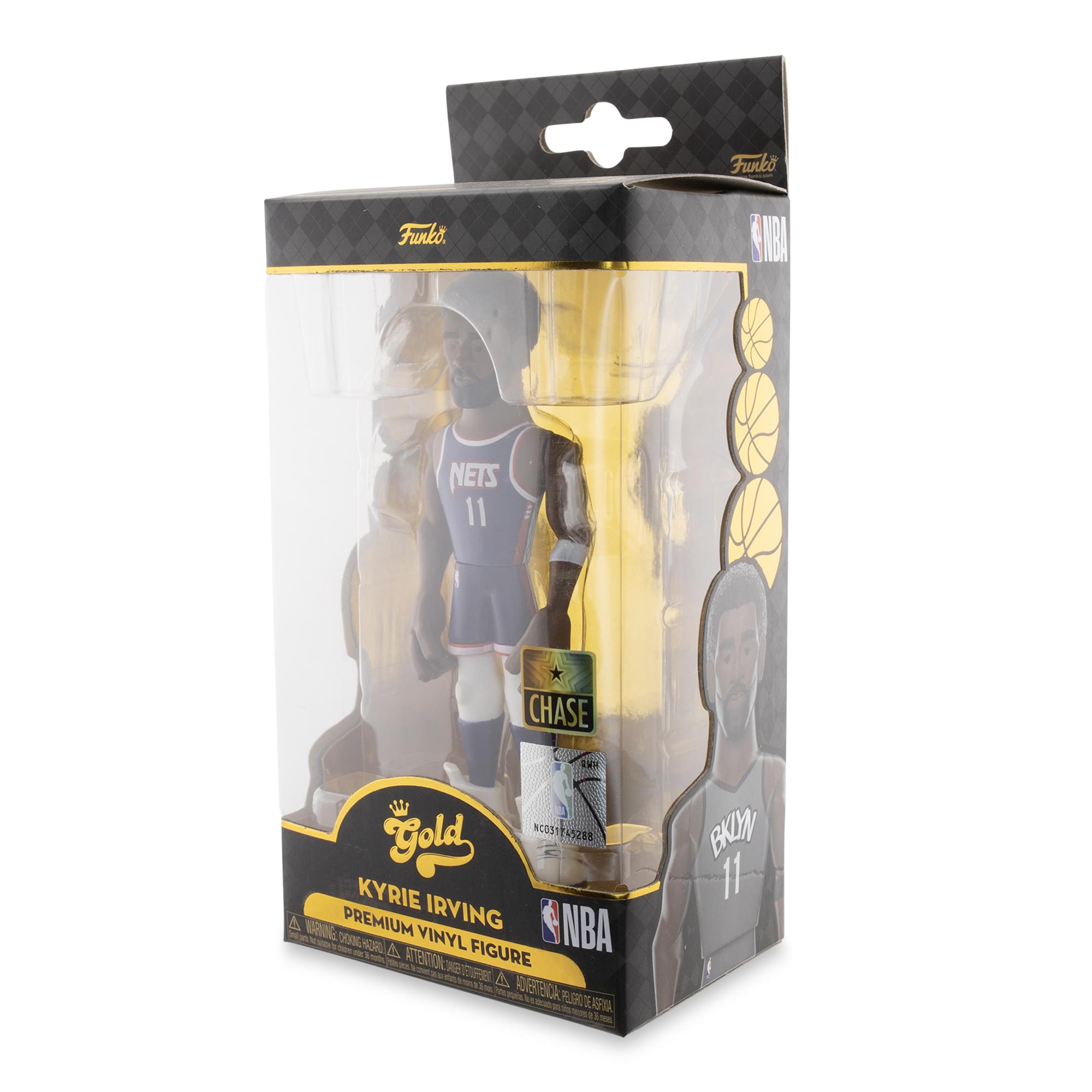 Brooklyn Nets NBA Funko Gold 5 Inch Vinyl Figure | Kyrie Irving CHASE