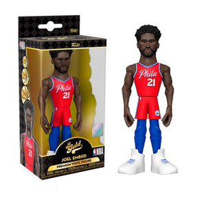 Philadelphia 76ers NBA Funko Gold 5 Inch Vinyl Figure | Joel Embiid