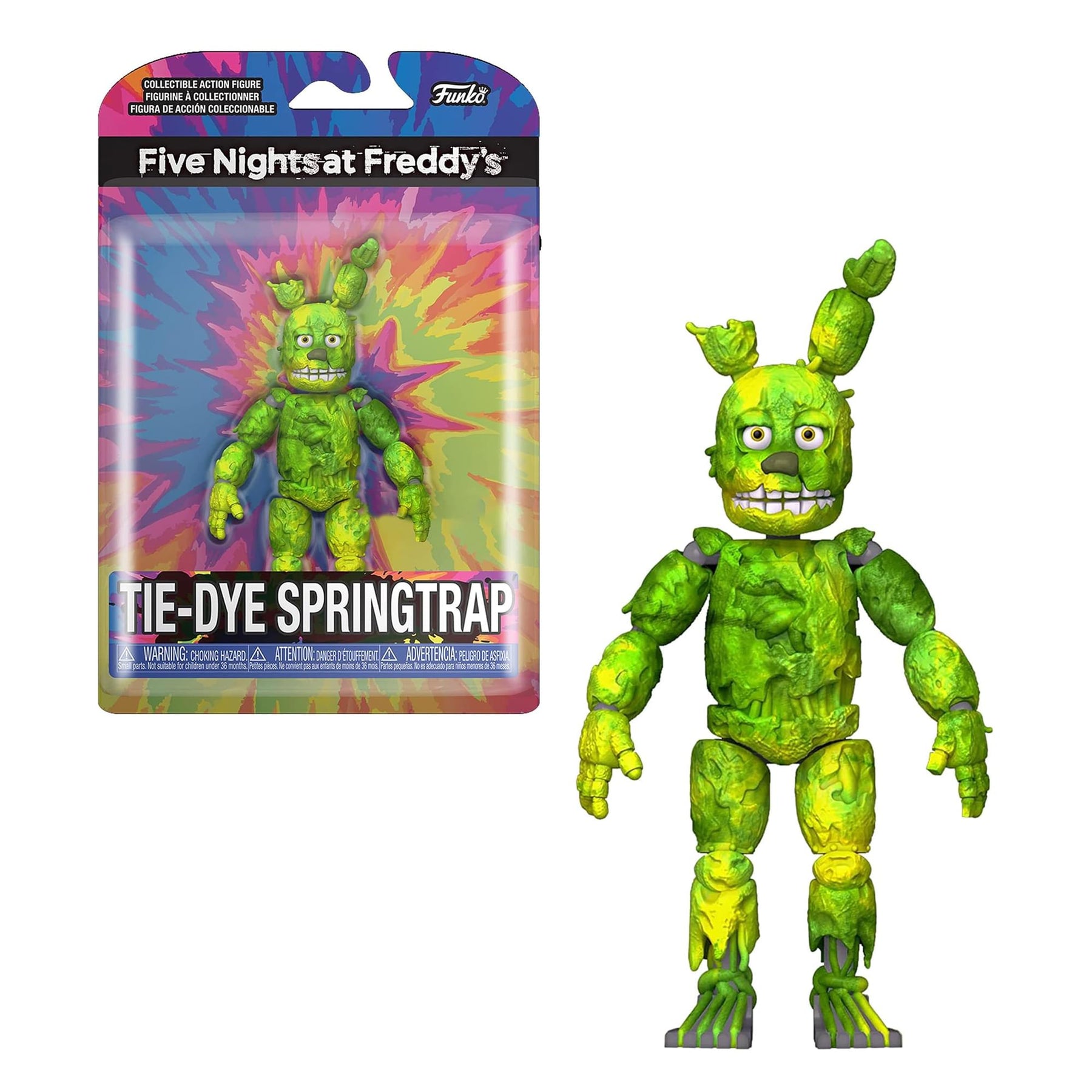 Five Nights At Freddy's 5 Inch Action Figure | Tie-Dye Springtrap