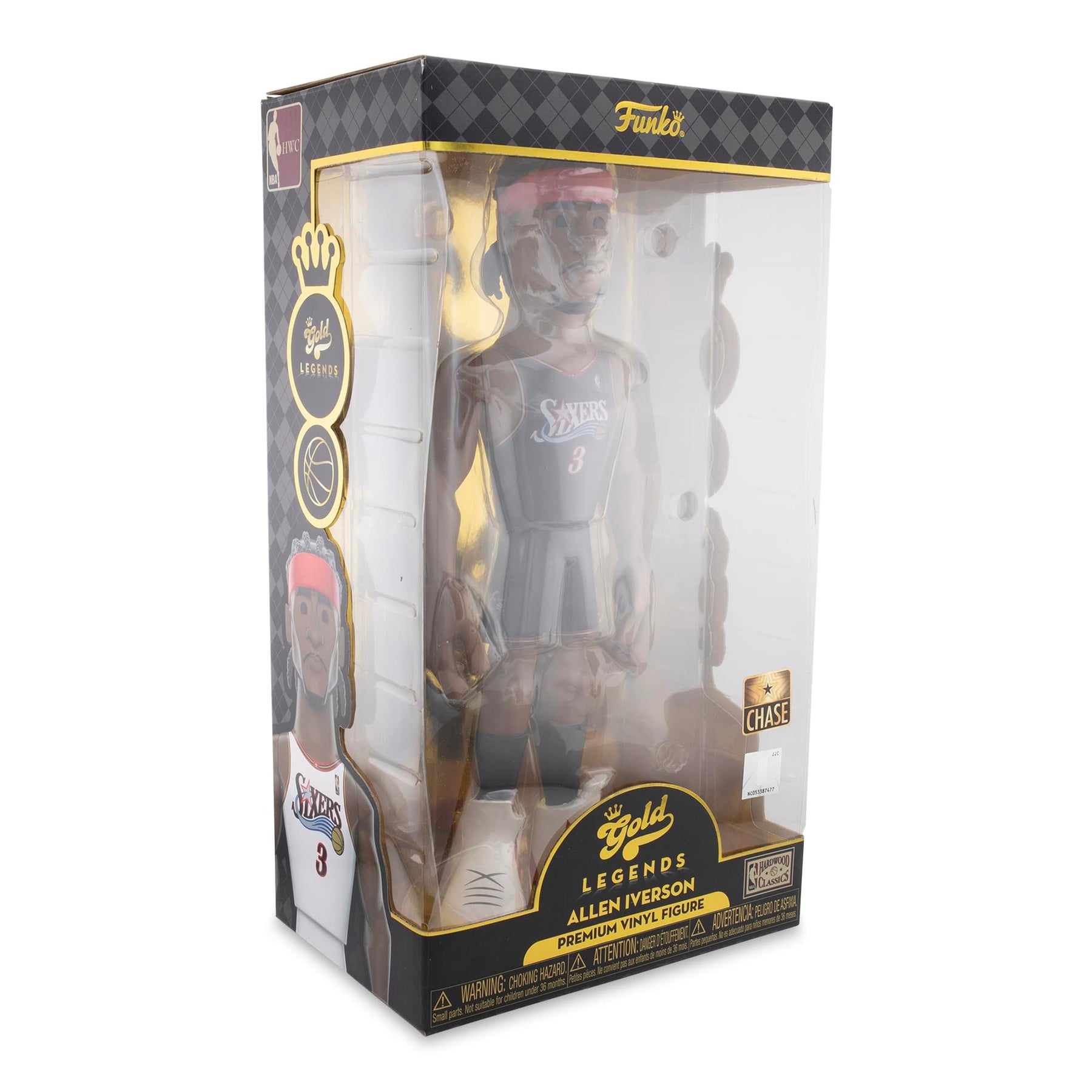 Philadelphia 76ers NBA Funko Gold 12 Inch Vinyl Figure | Allen Iverson CHASE