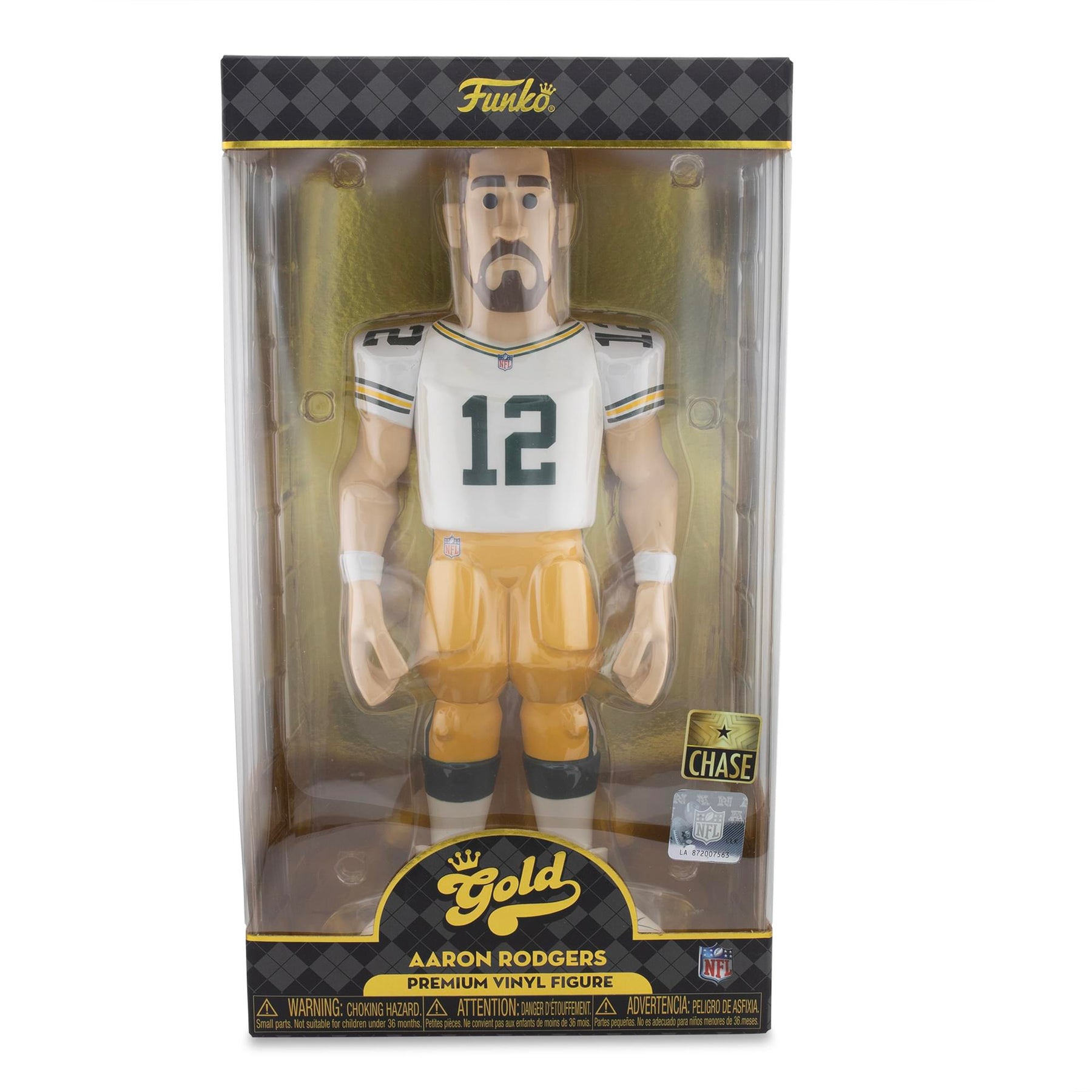Green Bay Packers NFL Funko Gold 12 Inch Vinyl Figure | Aaron Rodgers CHASE
