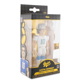 LA Chargers NFL Funko Gold 5 Inch Vinyl Figure | Justin Herbert CHASE