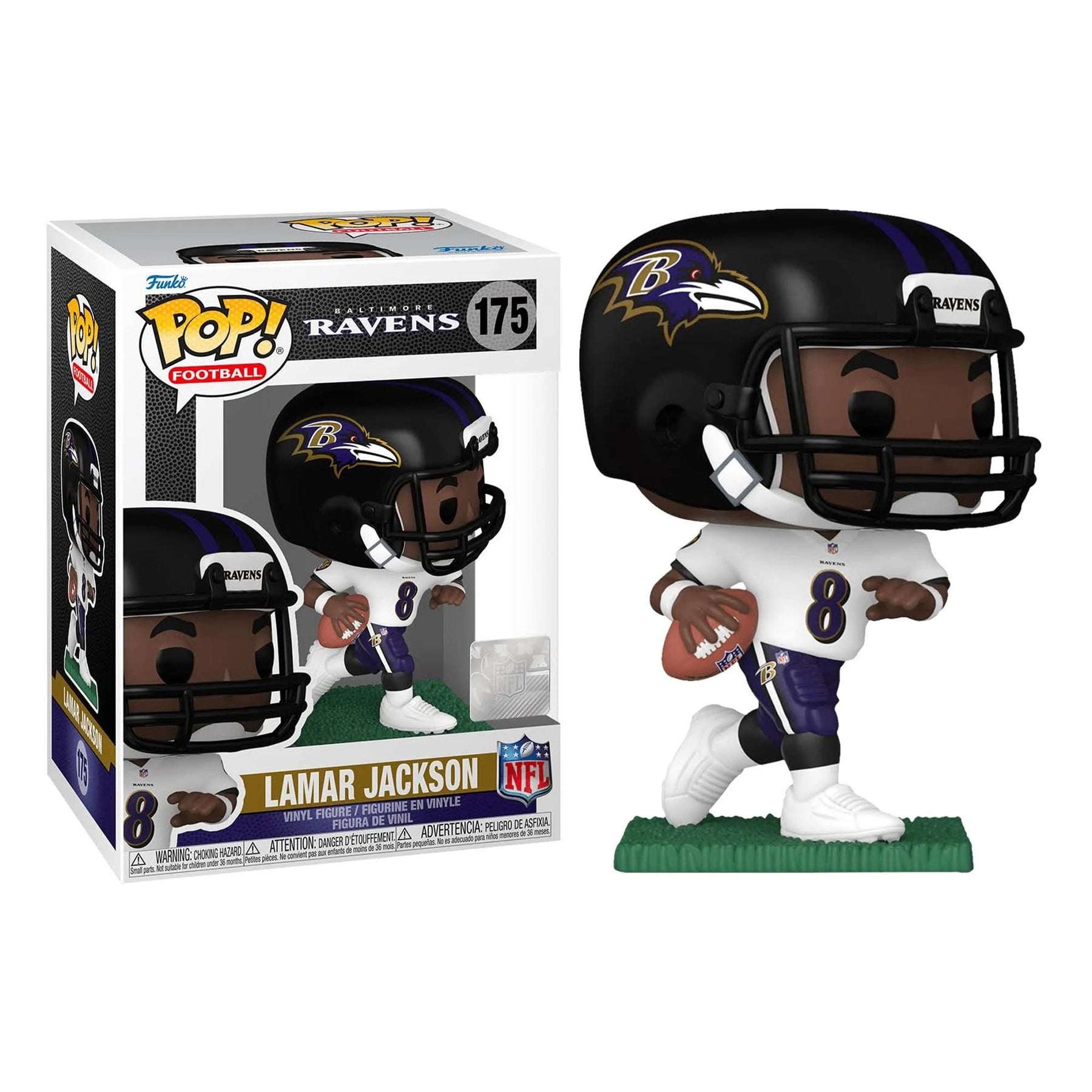 Baltimore Ravens NFL Funko POP | Lamar Jackson (Away Jersey)