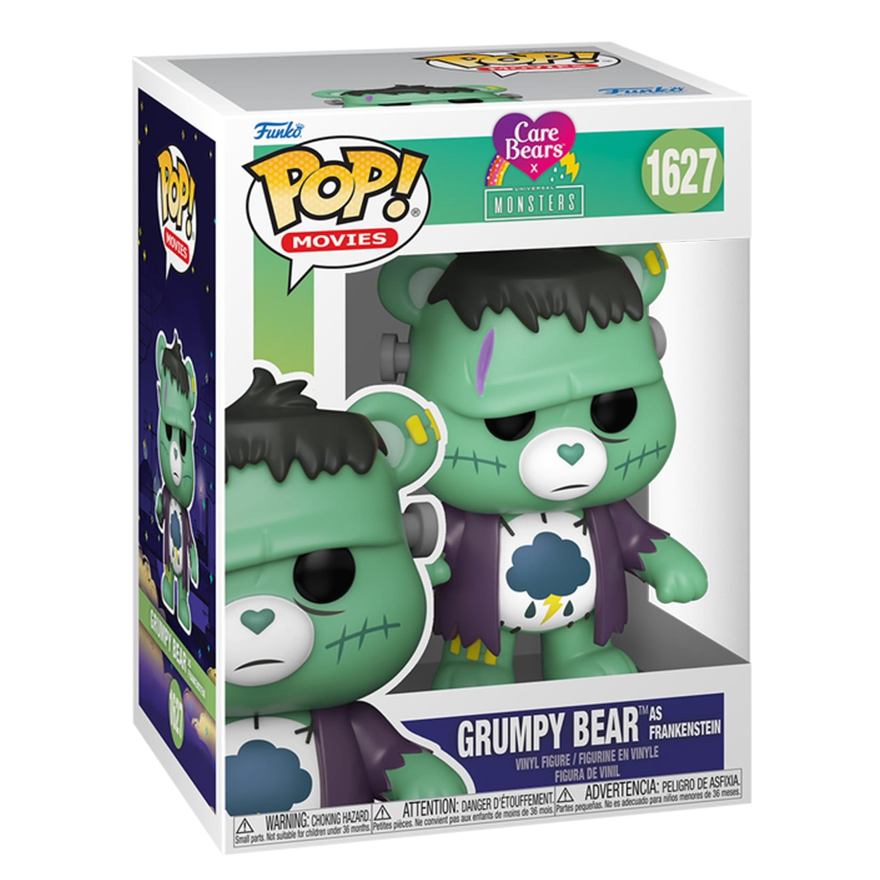 universal monsters care bear Funko Pop! Care Bears x Universal Monsters Grumpy Bear as Frankenstein