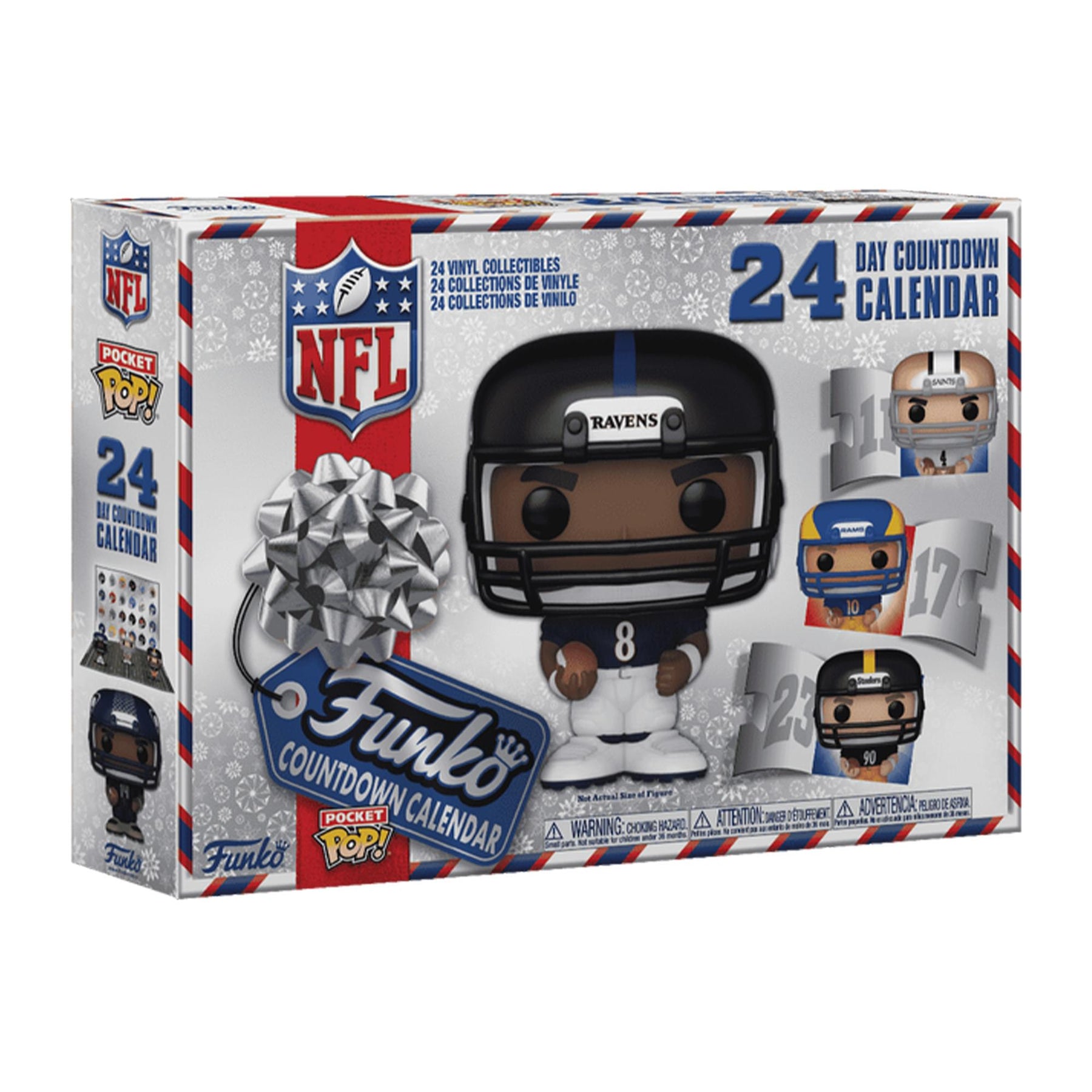 NFL Funko Pocket POP 24-Day Holiday Advent Calendar