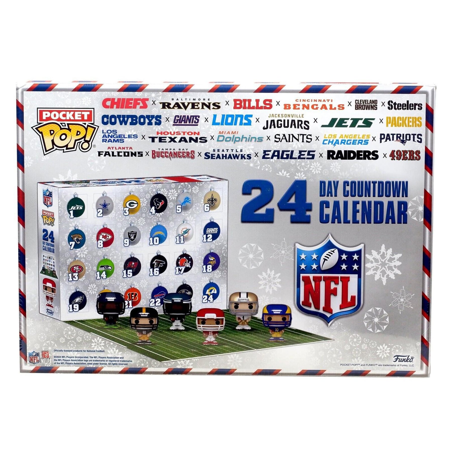 NFL Funko Pocket POP 24-Day Holiday Advent Calendar