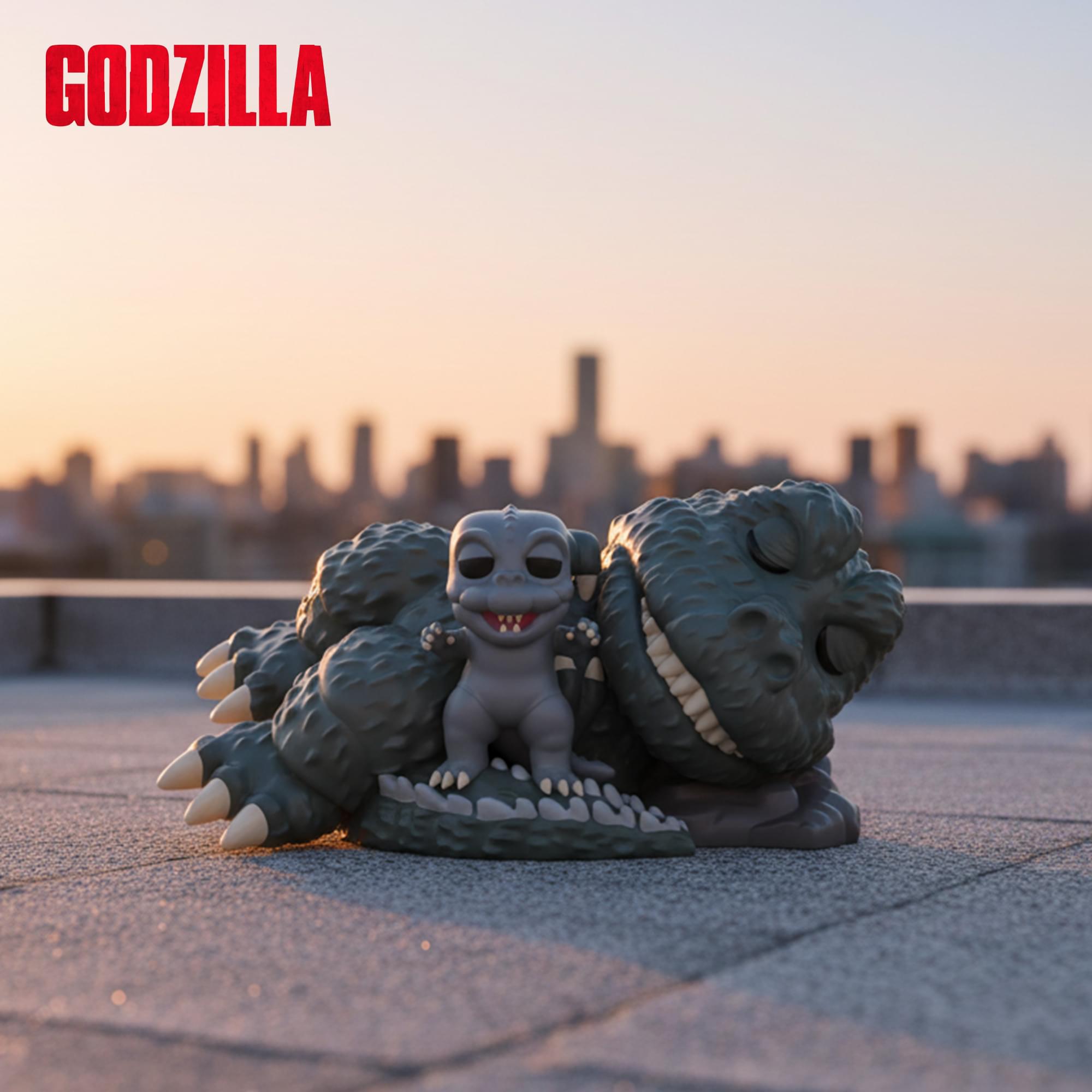 Godzilla Funko POP Super | Godzilla Sleeping With Minilla
