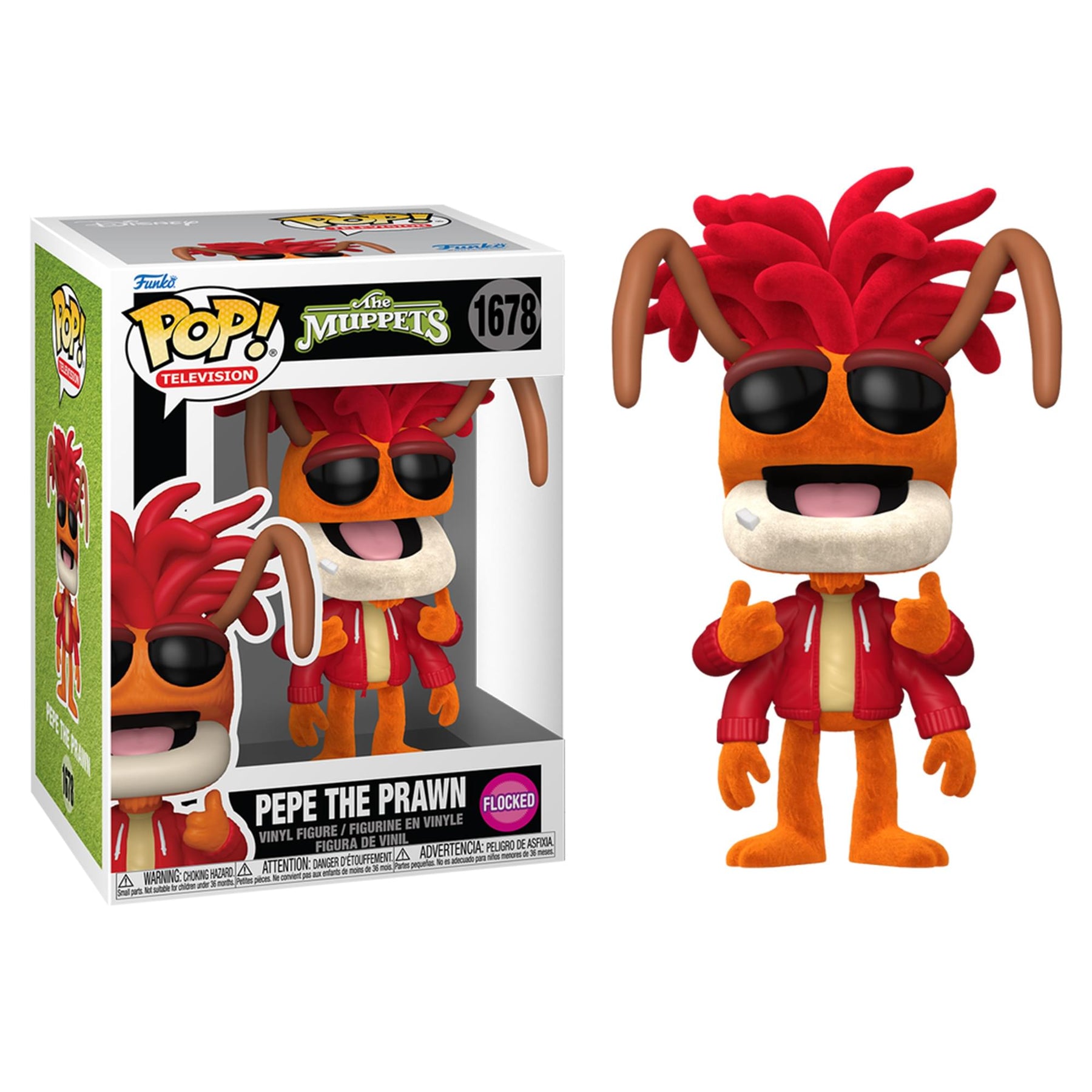 The Muppets Funko POP Television | Pepe The Prawn (Flocked)