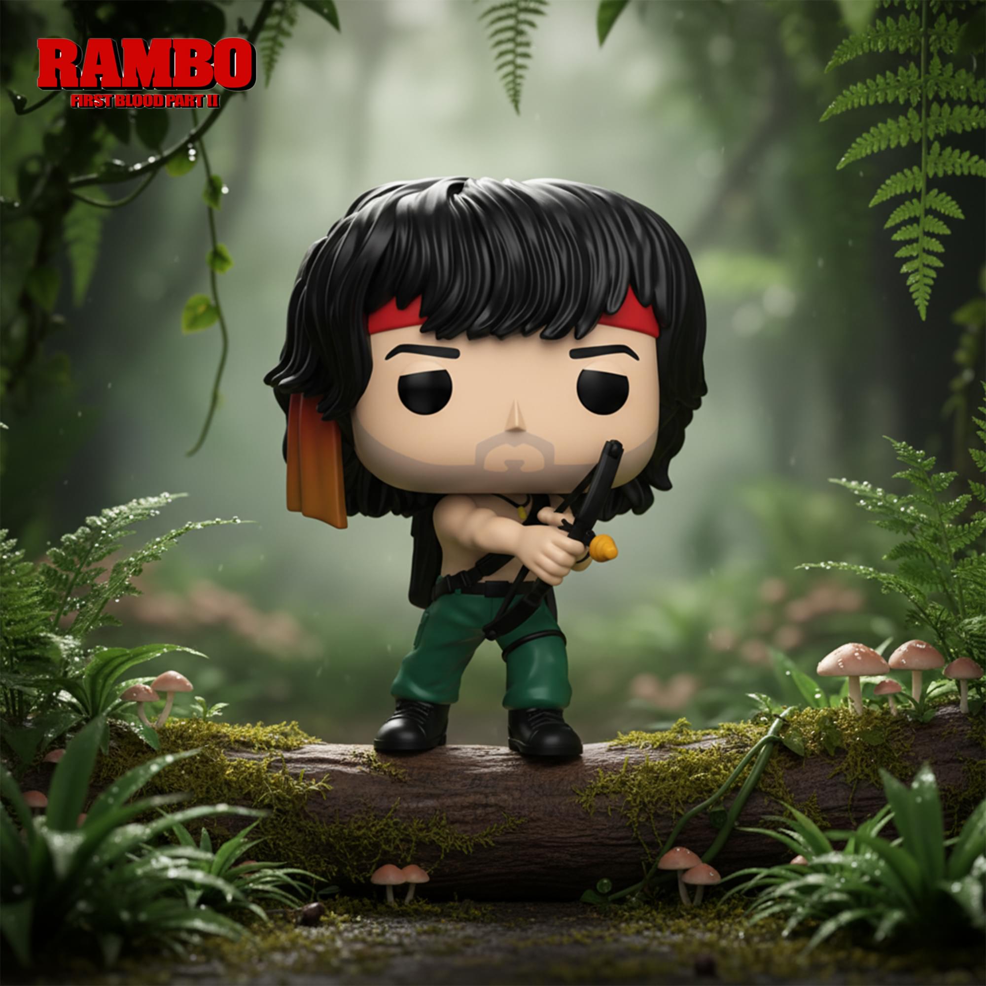 Rambo 2 Funko POP Movies | John Rambo With Bow