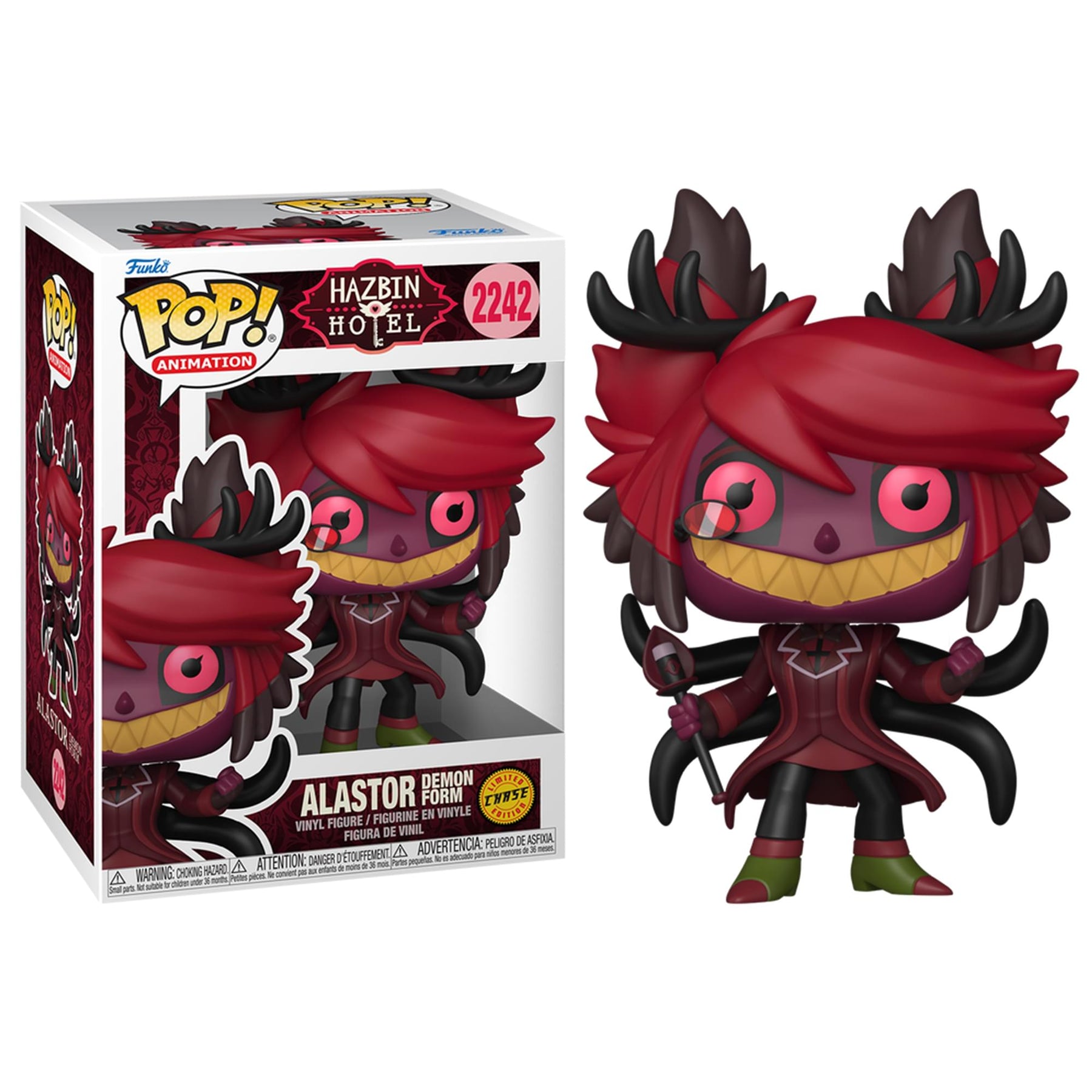 ハズビンホテル アラスター ファンコポップ フィギュア chase ダイヤモンド Hazbin Hotel Funko POP Animation | Alastor Chase | Free Shipping