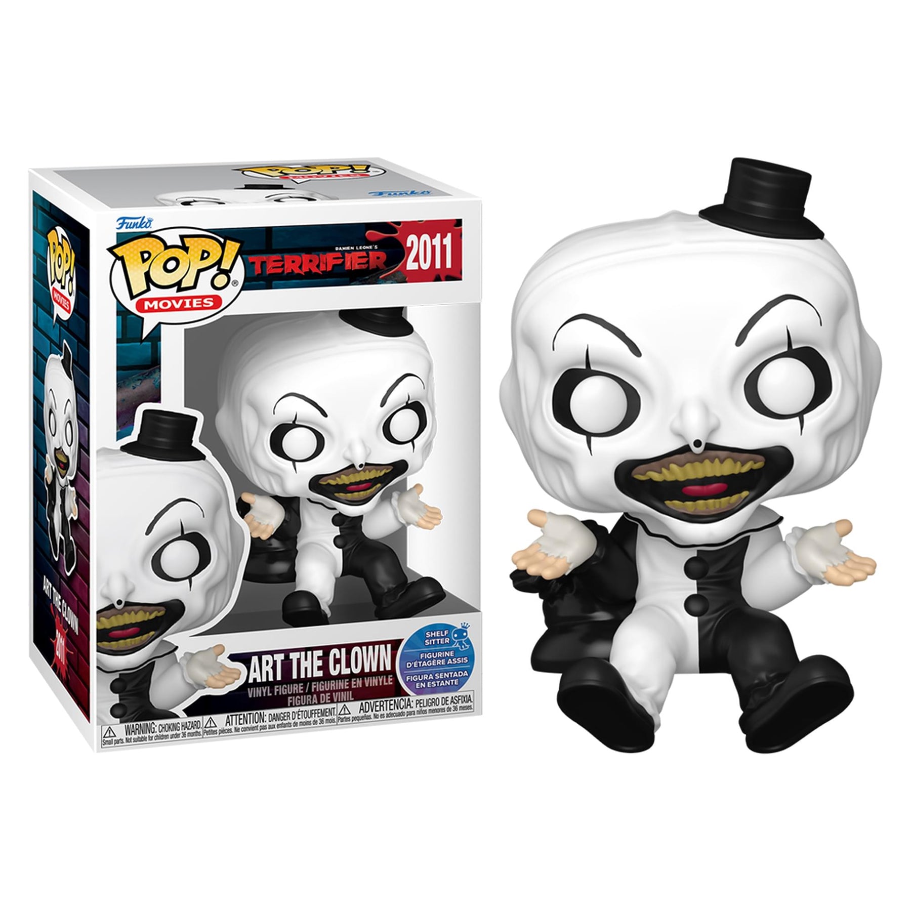 Terrifier Funko POP Movies | Art the Clown Shelf Sitter