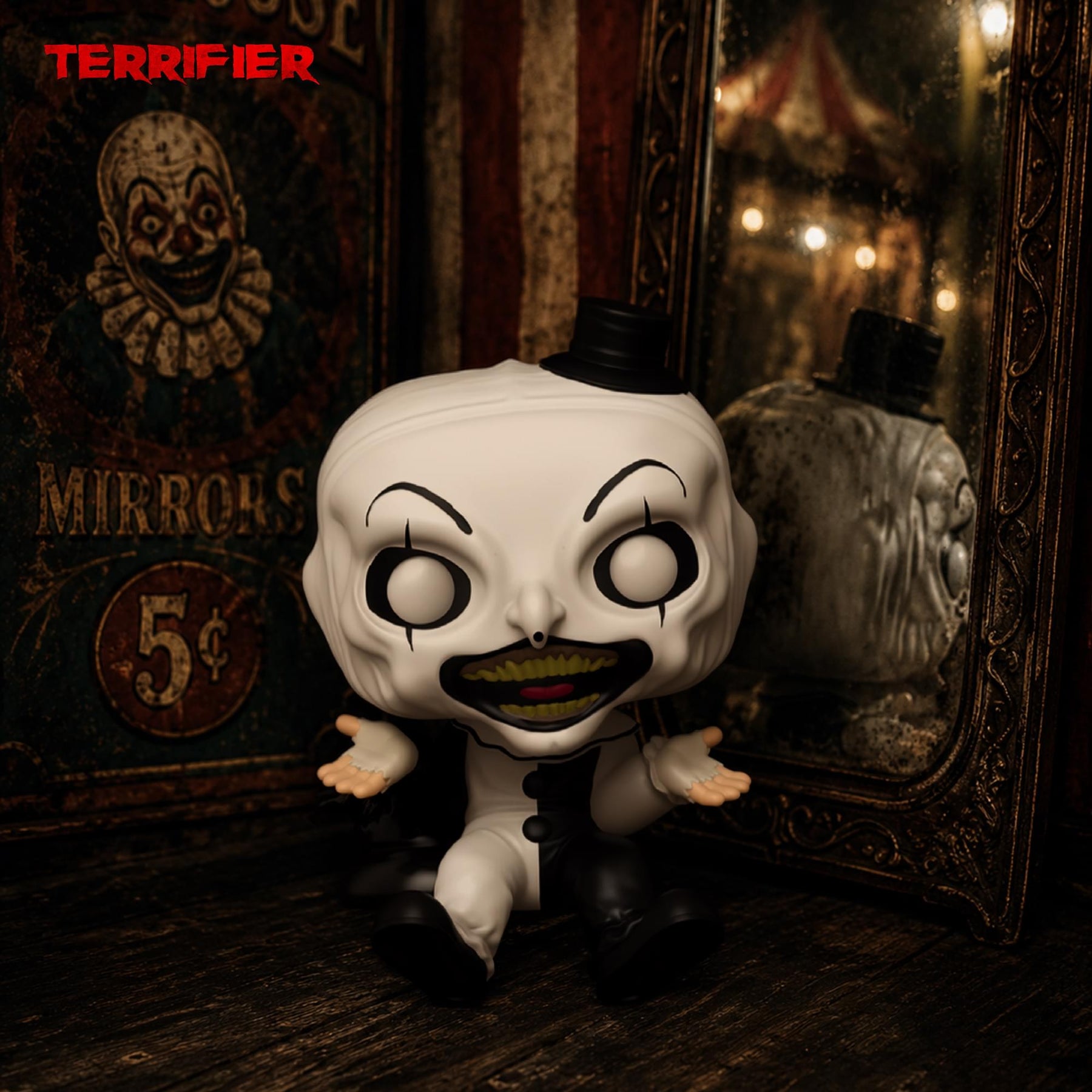 Terrifier Funko POP Movies | Art the Clown Shelf Sitter
