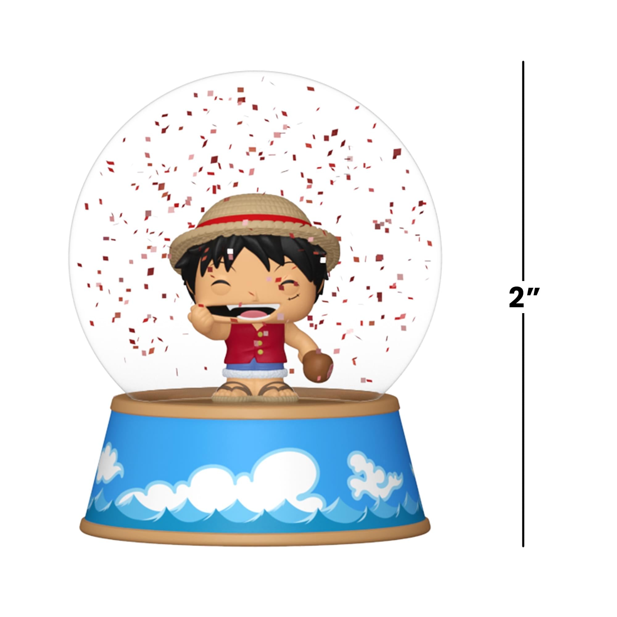 One Piece Funko Mini POP Glitter Globe | Monkey D. Luffy