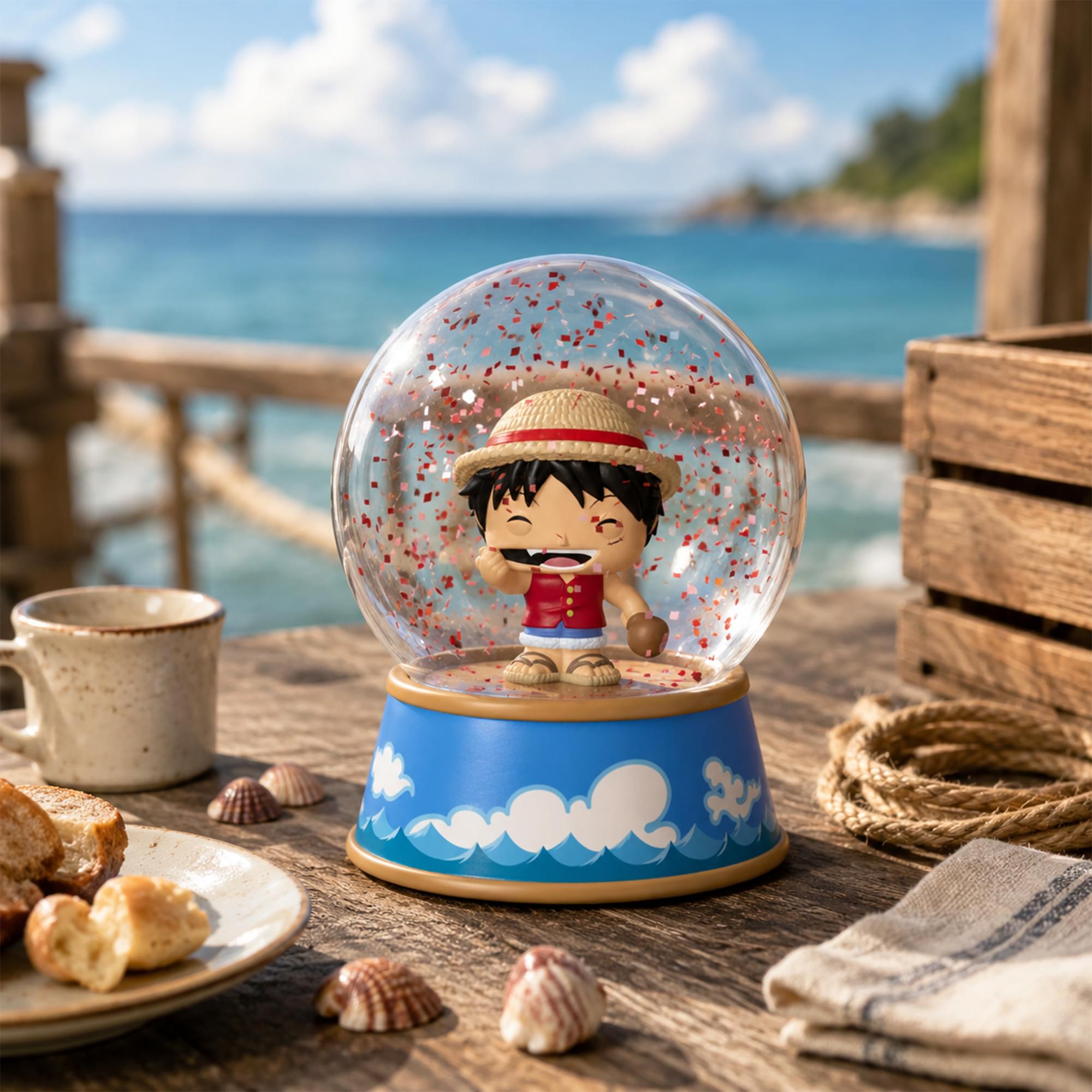 One Piece Funko Mini POP Glitter Globe | Monkey D. Luffy