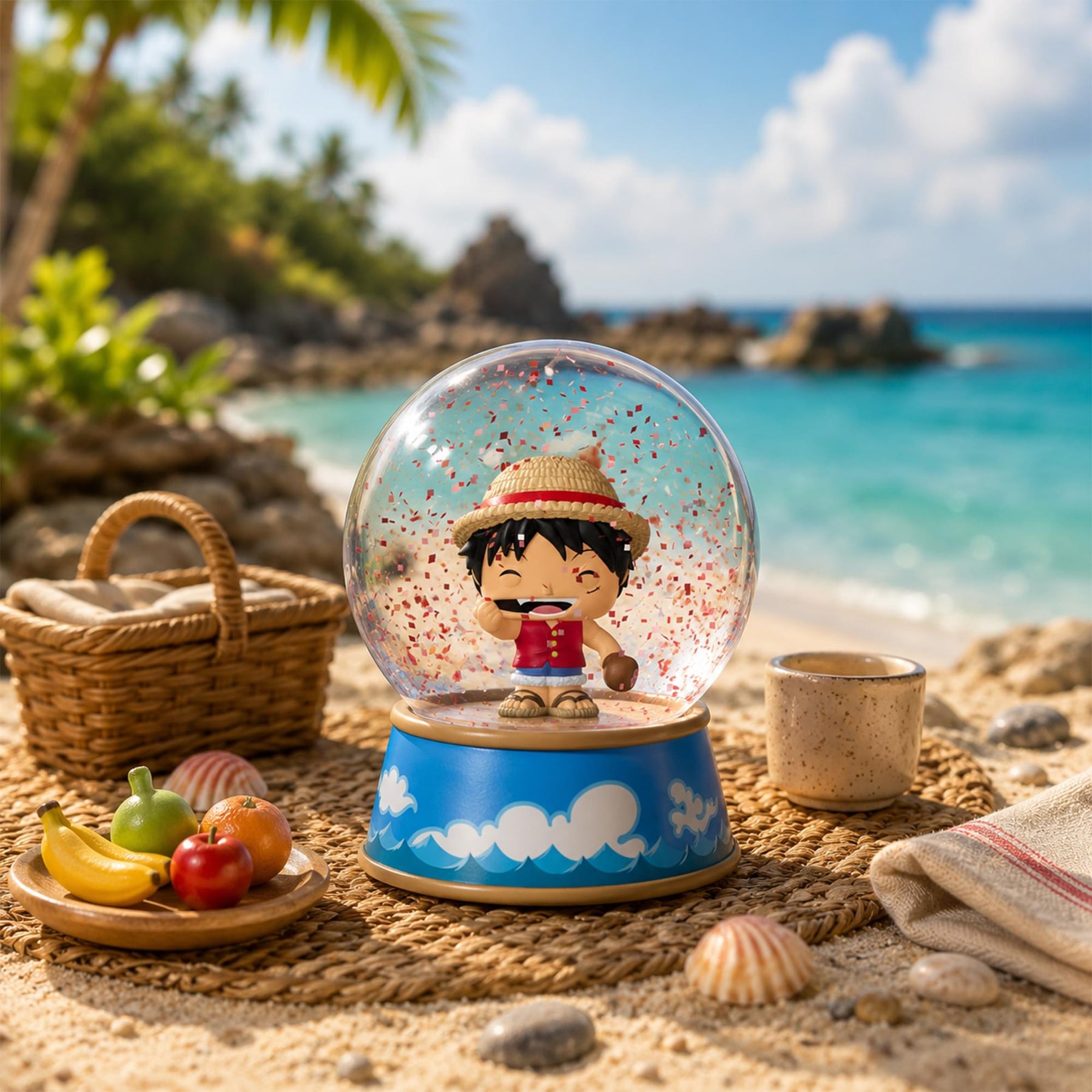 One Piece Funko Mini POP Glitter Globe | Monkey D. Luffy