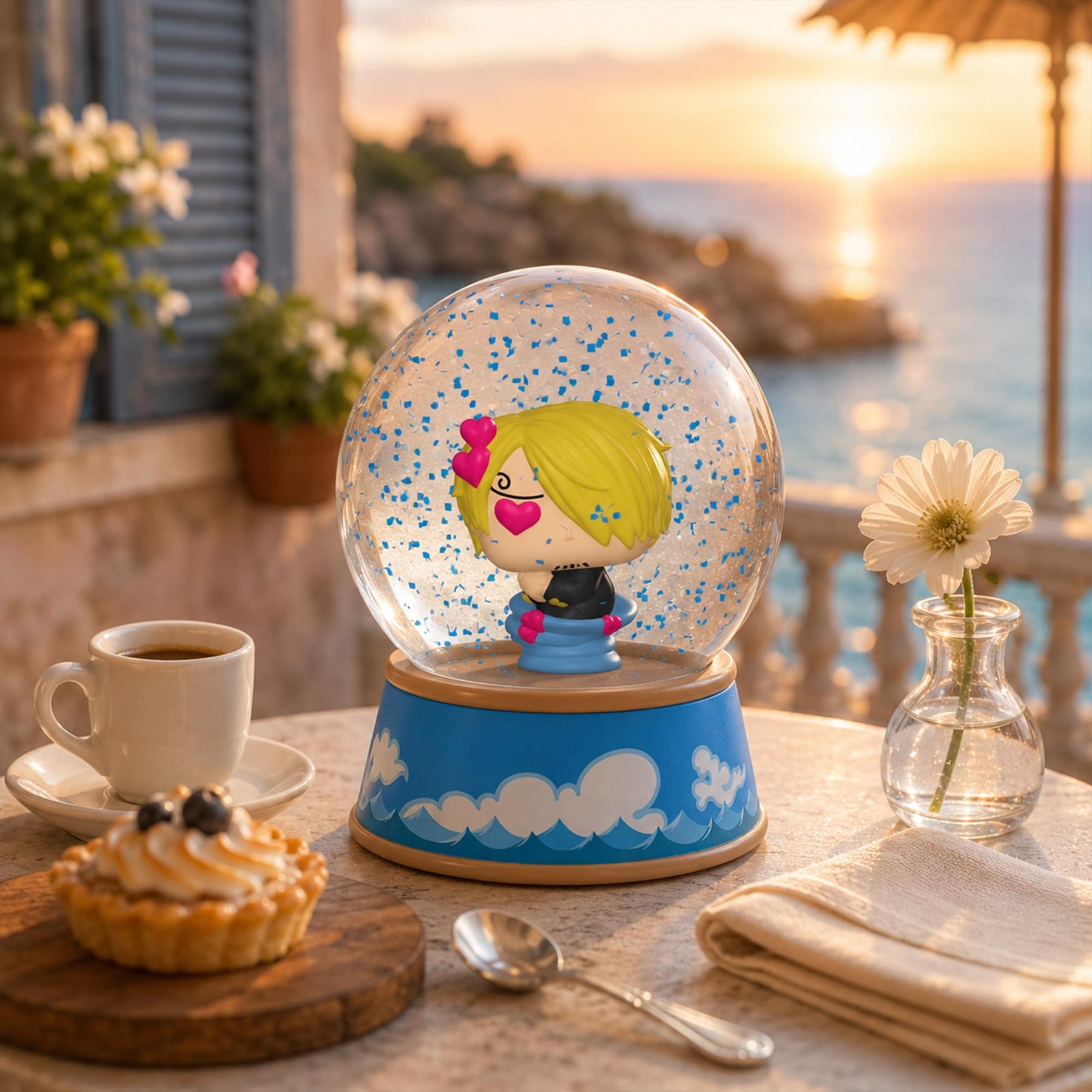 One Piece Funko Mini POP Glitter Globe | Sanji