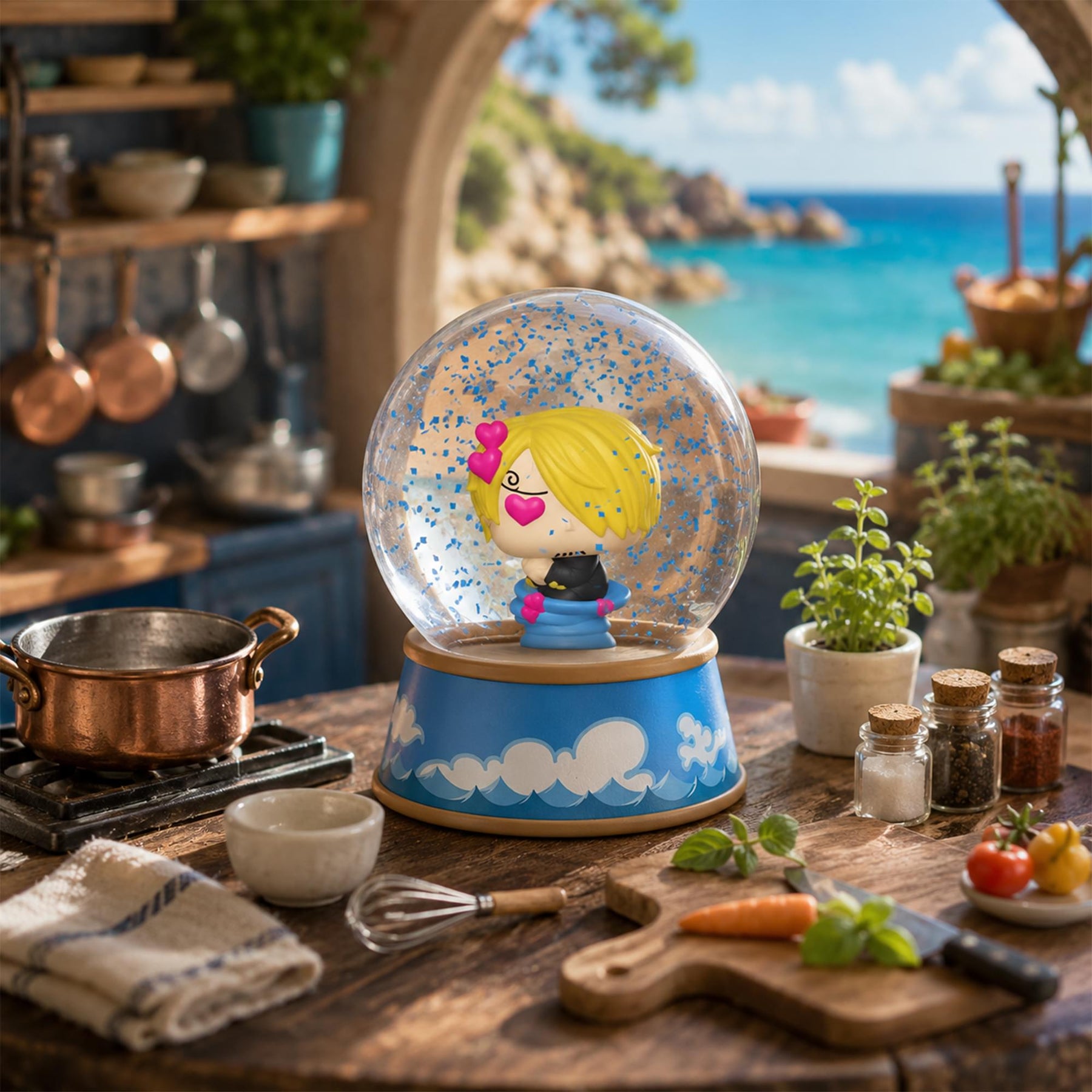 One Piece Funko Mini POP Glitter Globe | Sanji