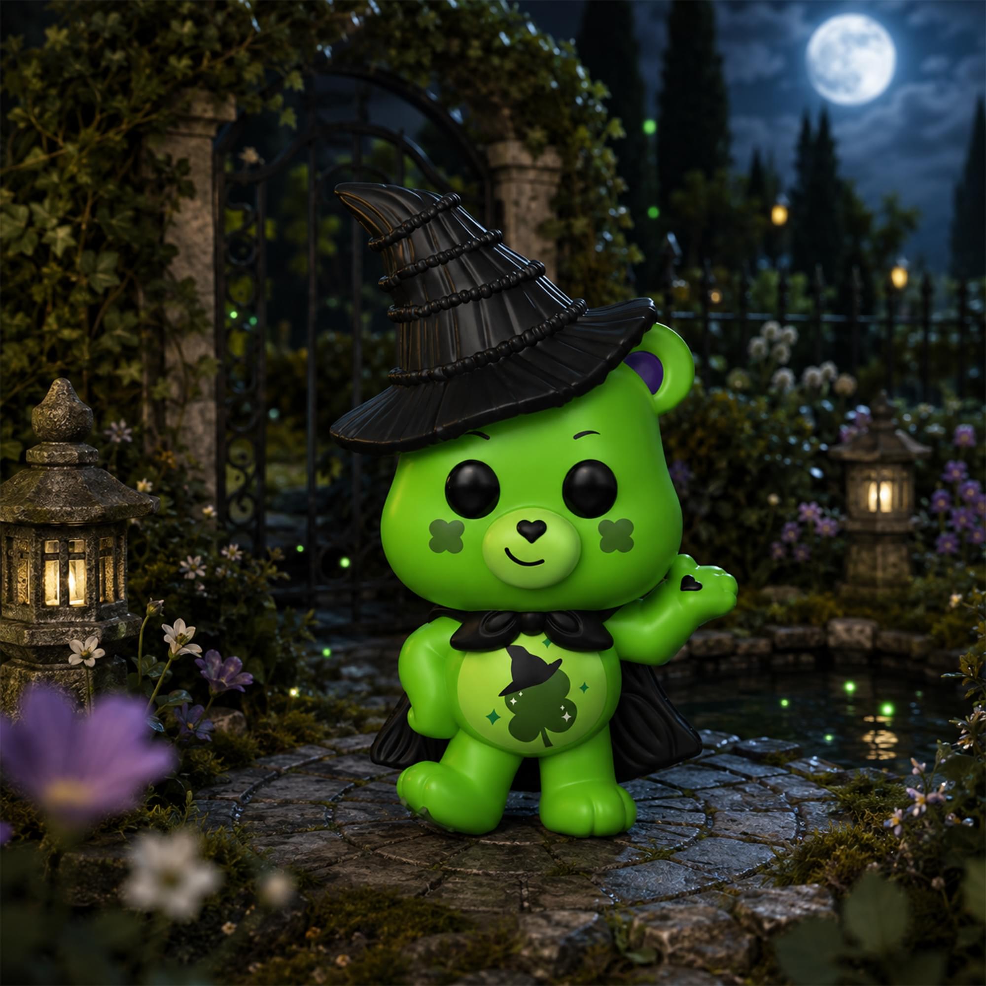 Wicked X Care Bears Funko POP Movies | Good Luck Bear As Elphaba
