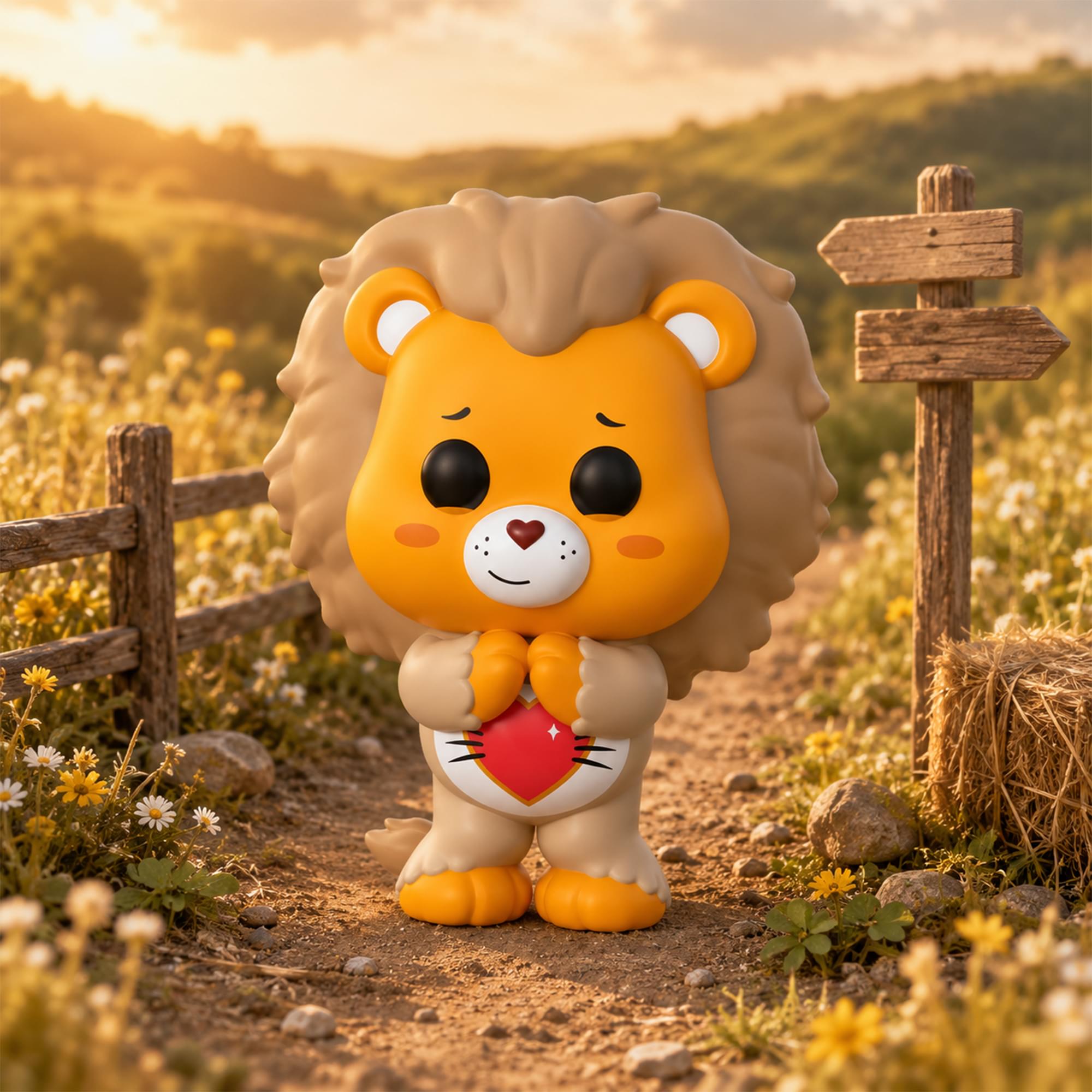 Wicked X Care Bears Funko POP Movies | Tenderheart Bear As Lion