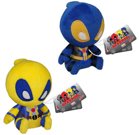 Deadpool Funko 5" Mopeez Plush Bundle: Blue & Yellow