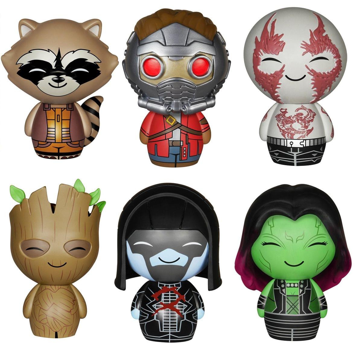 Guardians of the Galaxy Dorbz Set: Rocket, Groot, Drax, Gamora, Star-Lord, Ronan