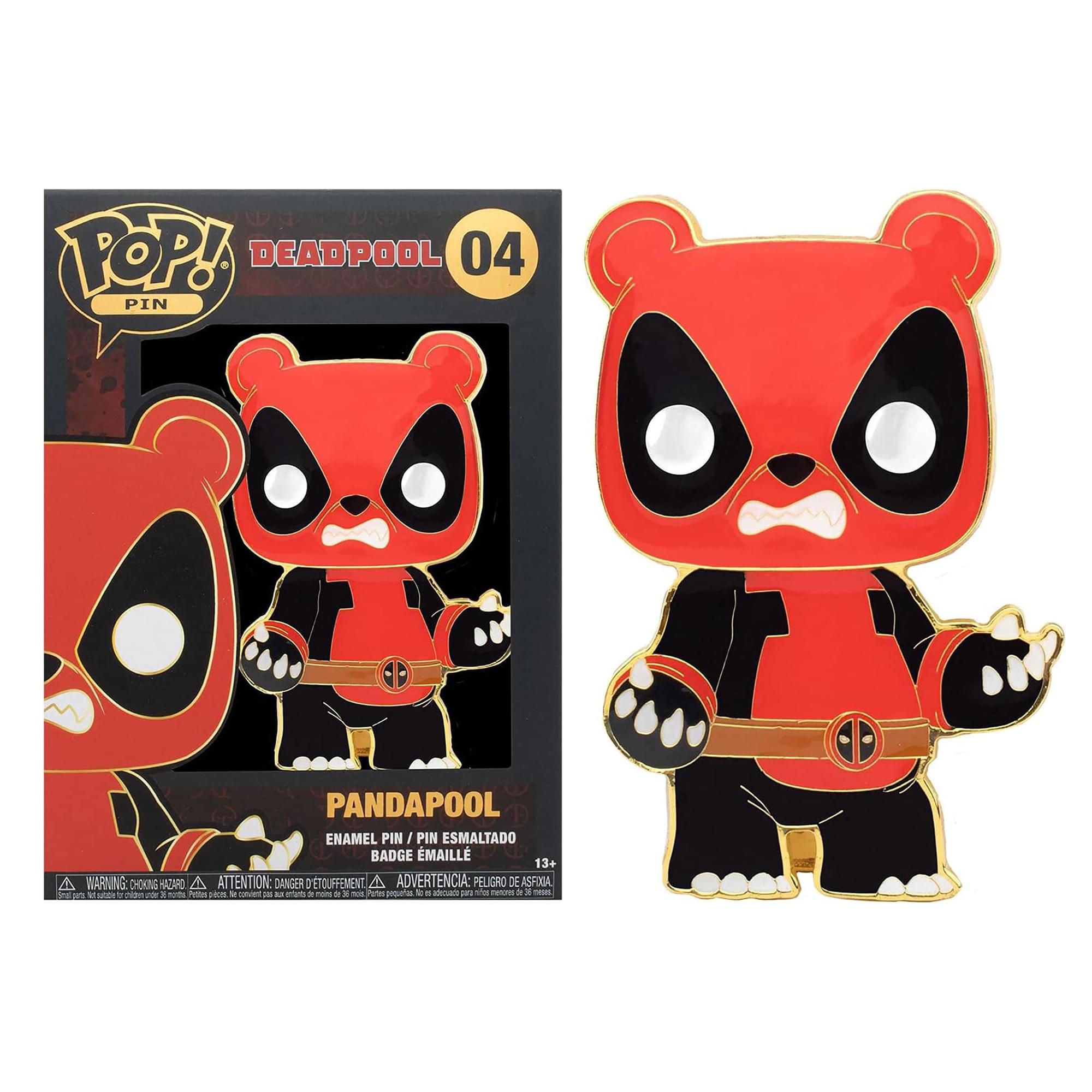 Marvel 3 Inch Funko POP Pin | Panda Deadpool