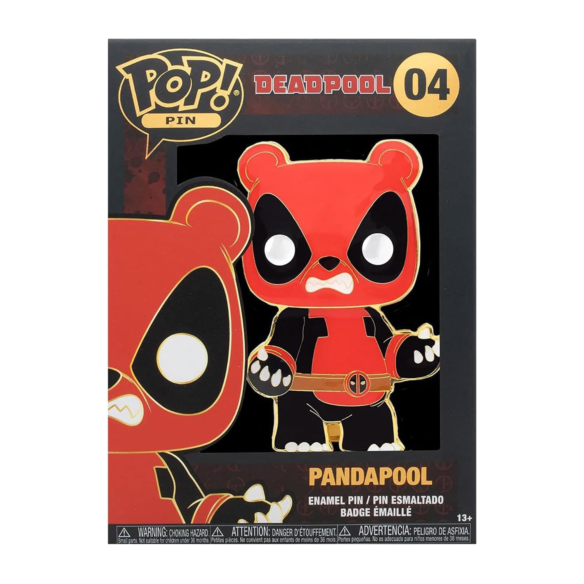 Marvel 3 Inch Funko POP Pin | Panda Deadpool