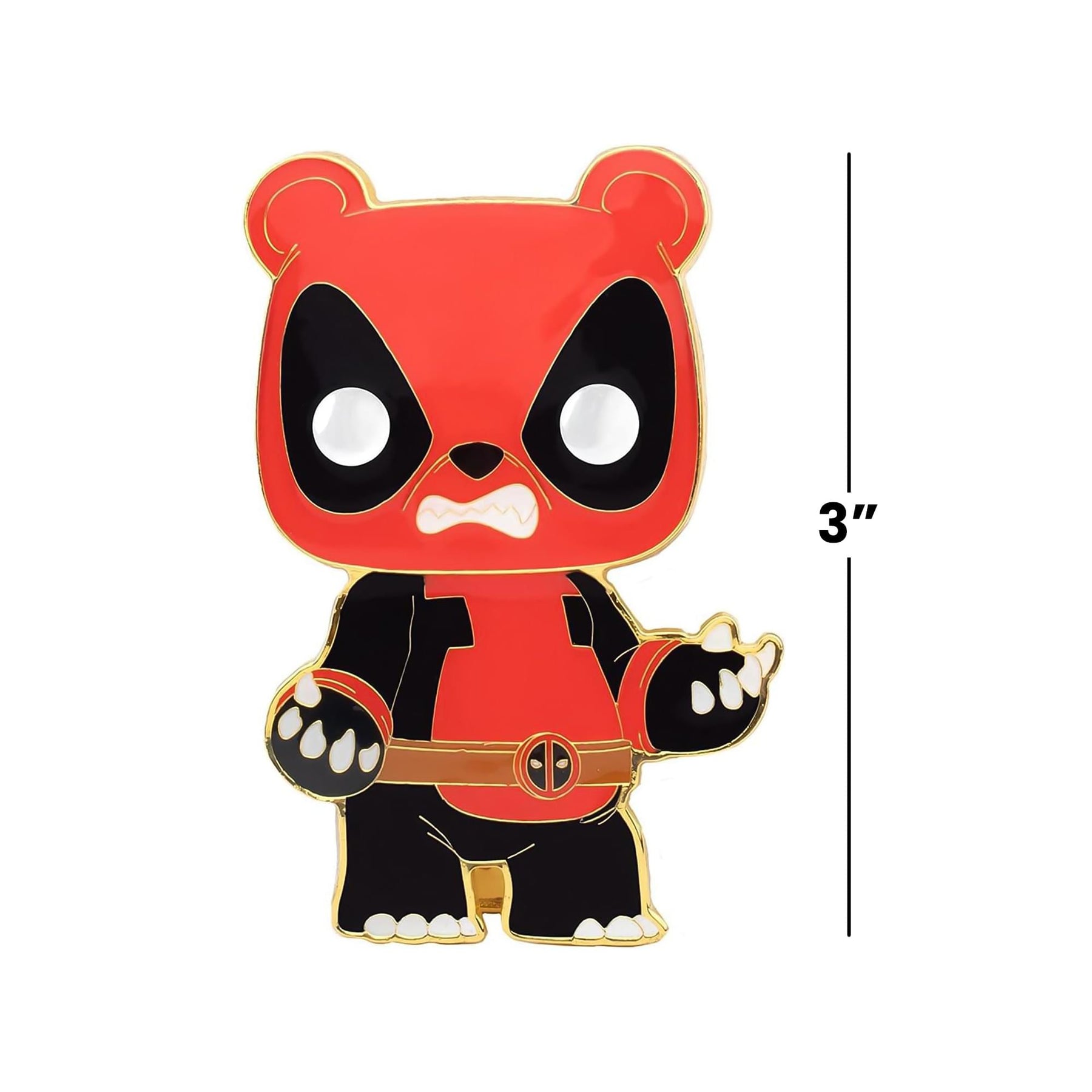 Marvel 3 Inch Funko POP Pin | Panda Deadpool