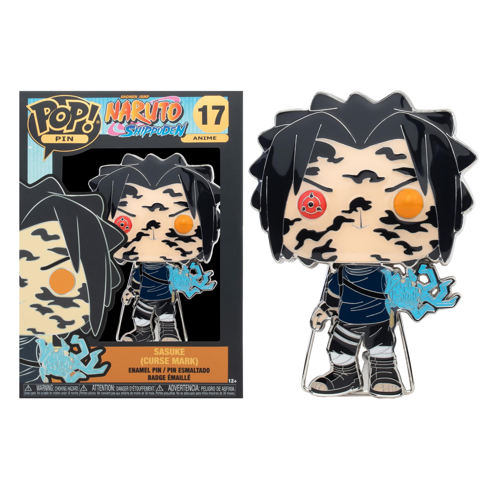 Naruto 3 Inch Funko POP Pin | Sasuke
