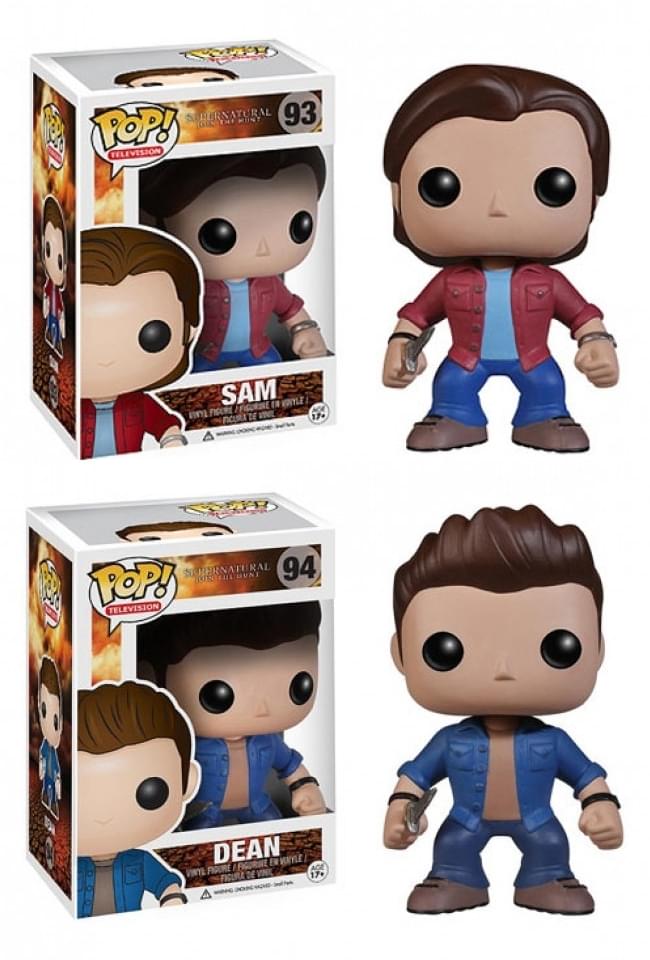 Supernatural 3.75" Pop TV Vinyl Figure Set Of 2: Sam & Dean