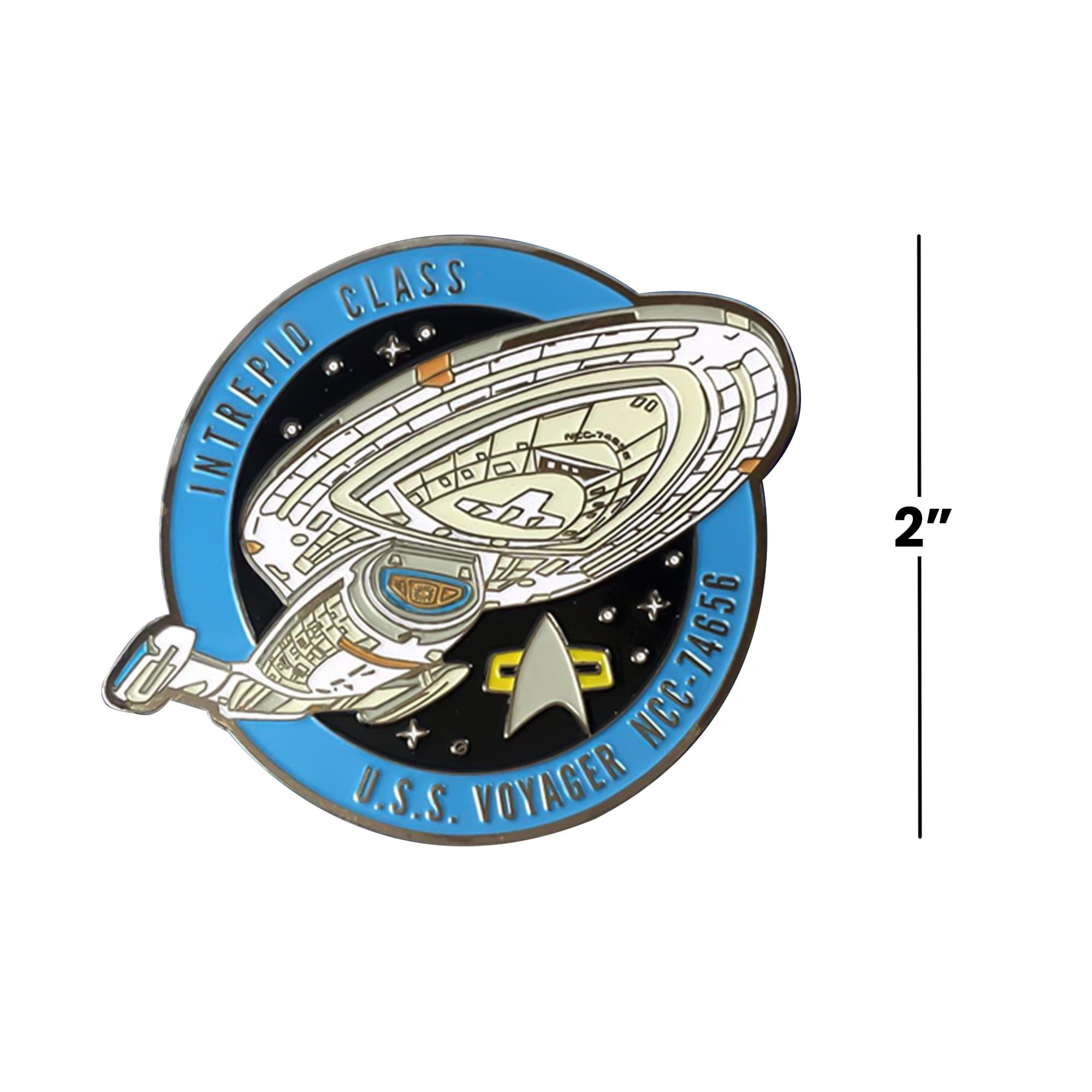 Eaglemoss Star Trek: Voyager USS Voyager (NCC-74656) Enamel Pin