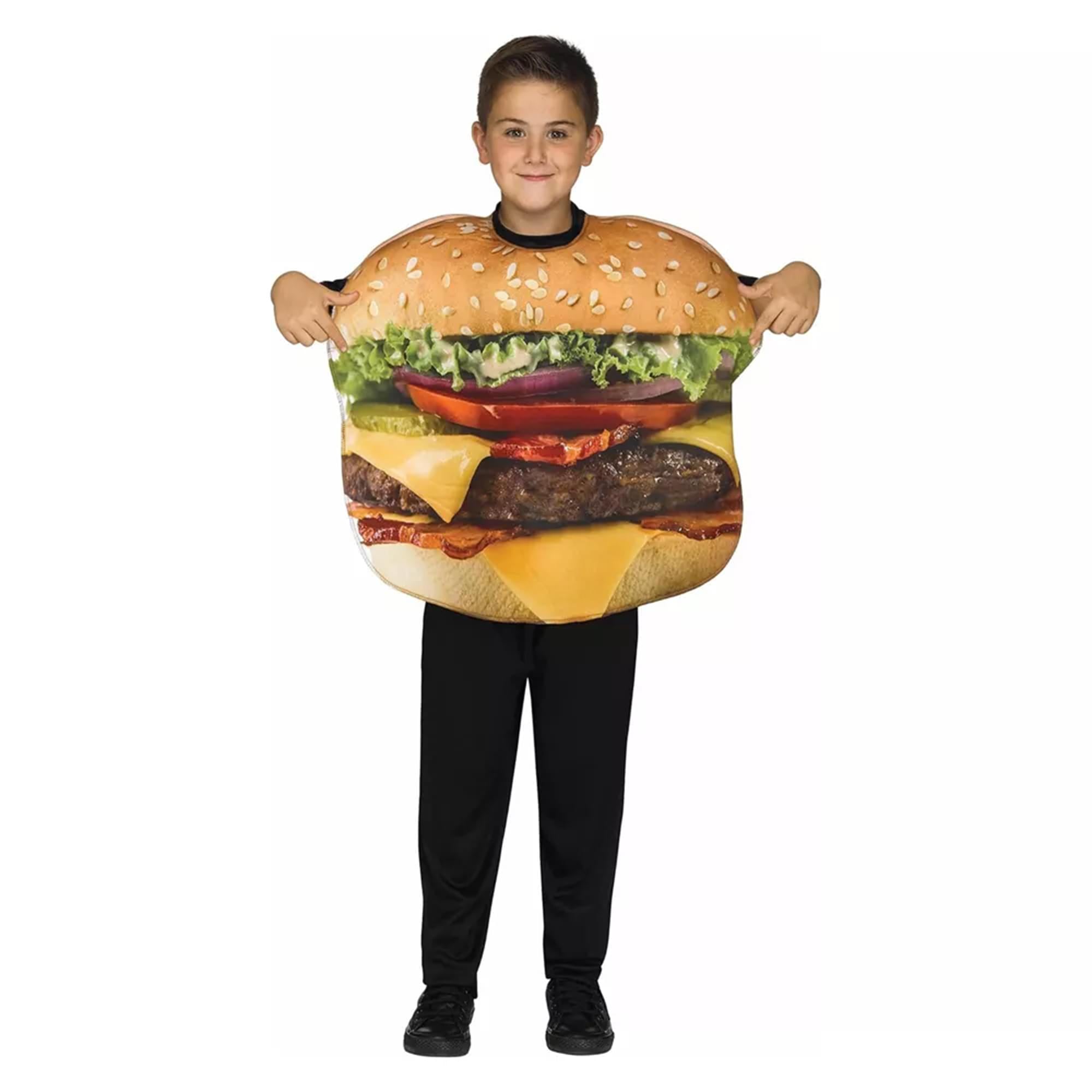 Cheeseburger Child Costume | One Size Fits Up To Size 12