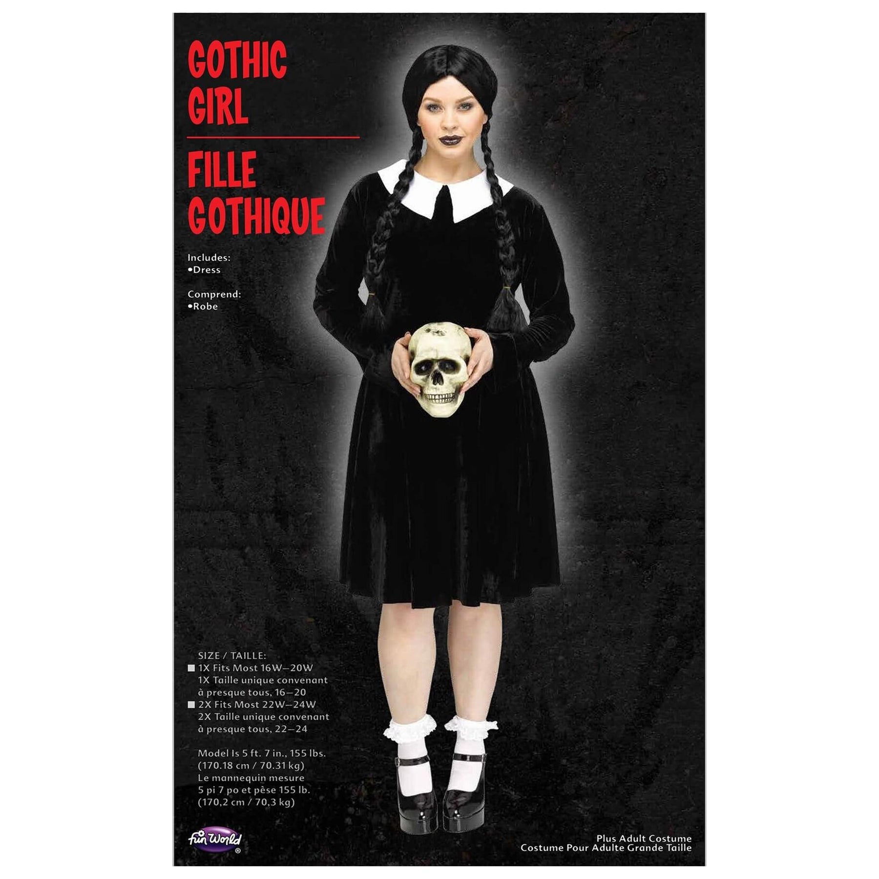 Gothic Girl Adult Plus Size Costume