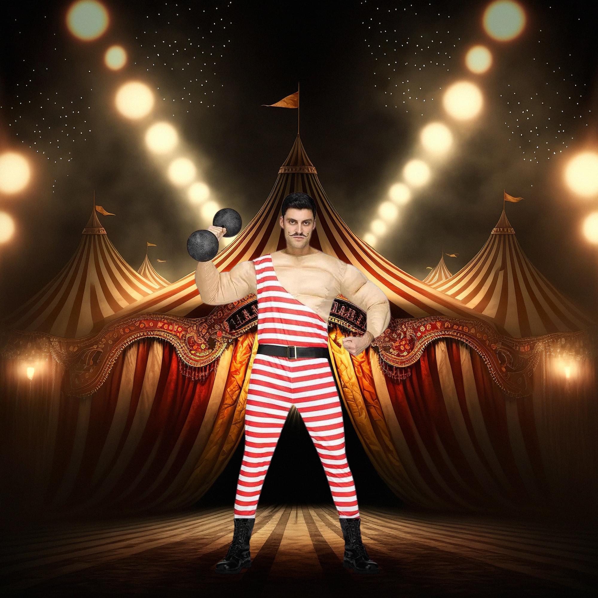 Carny Muscle Man Costume Adult Standard