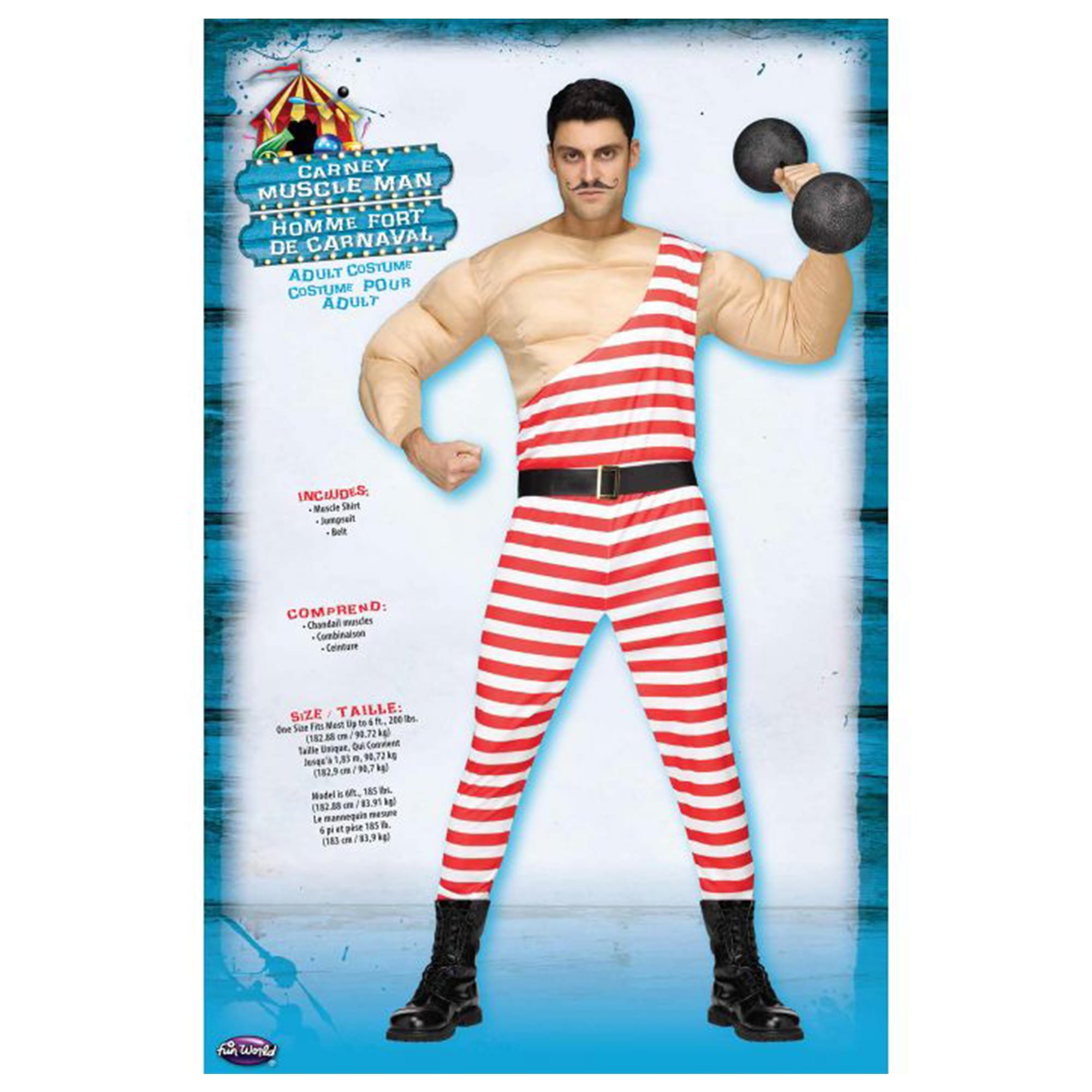 Carny Muscle Man Costume Adult Standard