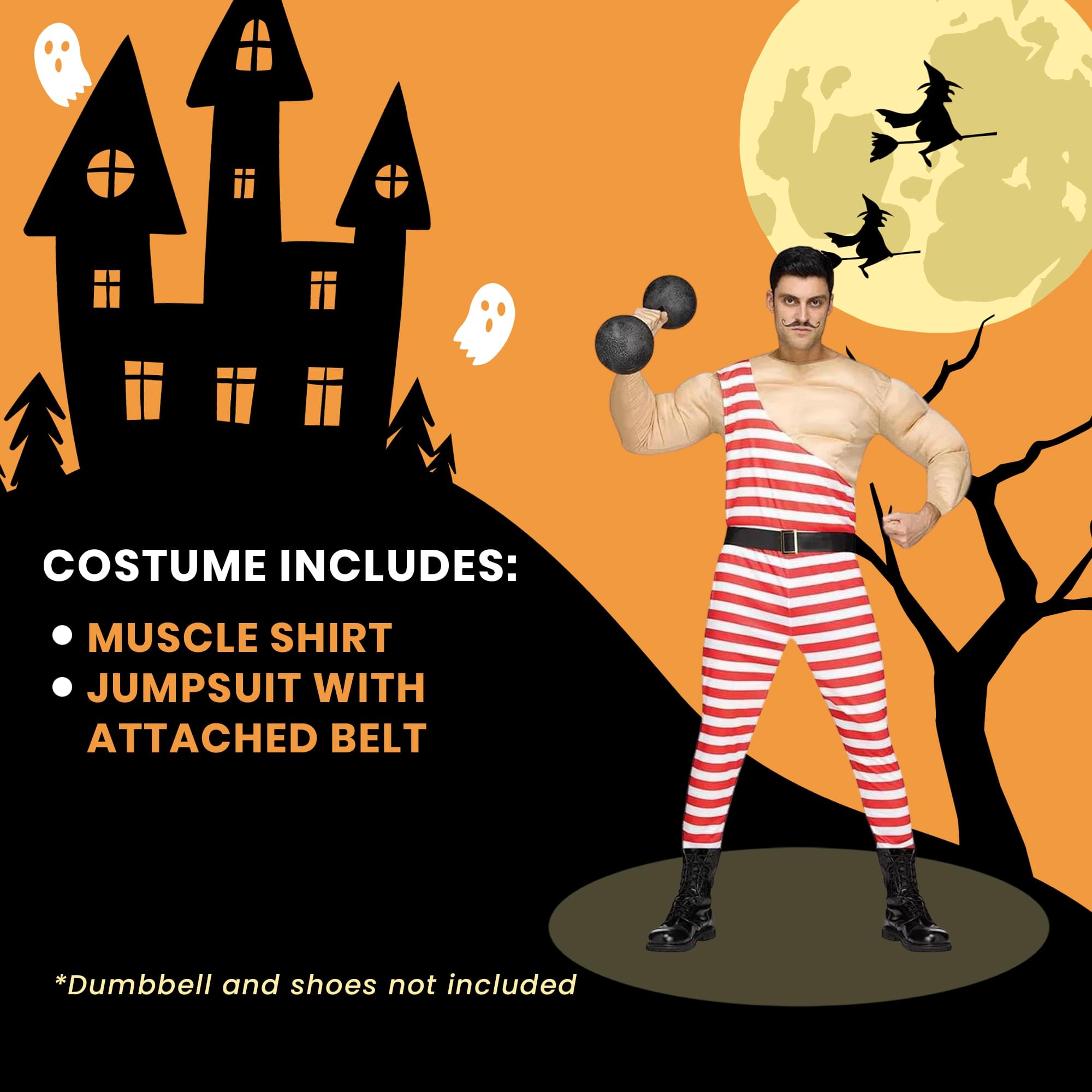 Carny Muscle Man Costume Adult Standard