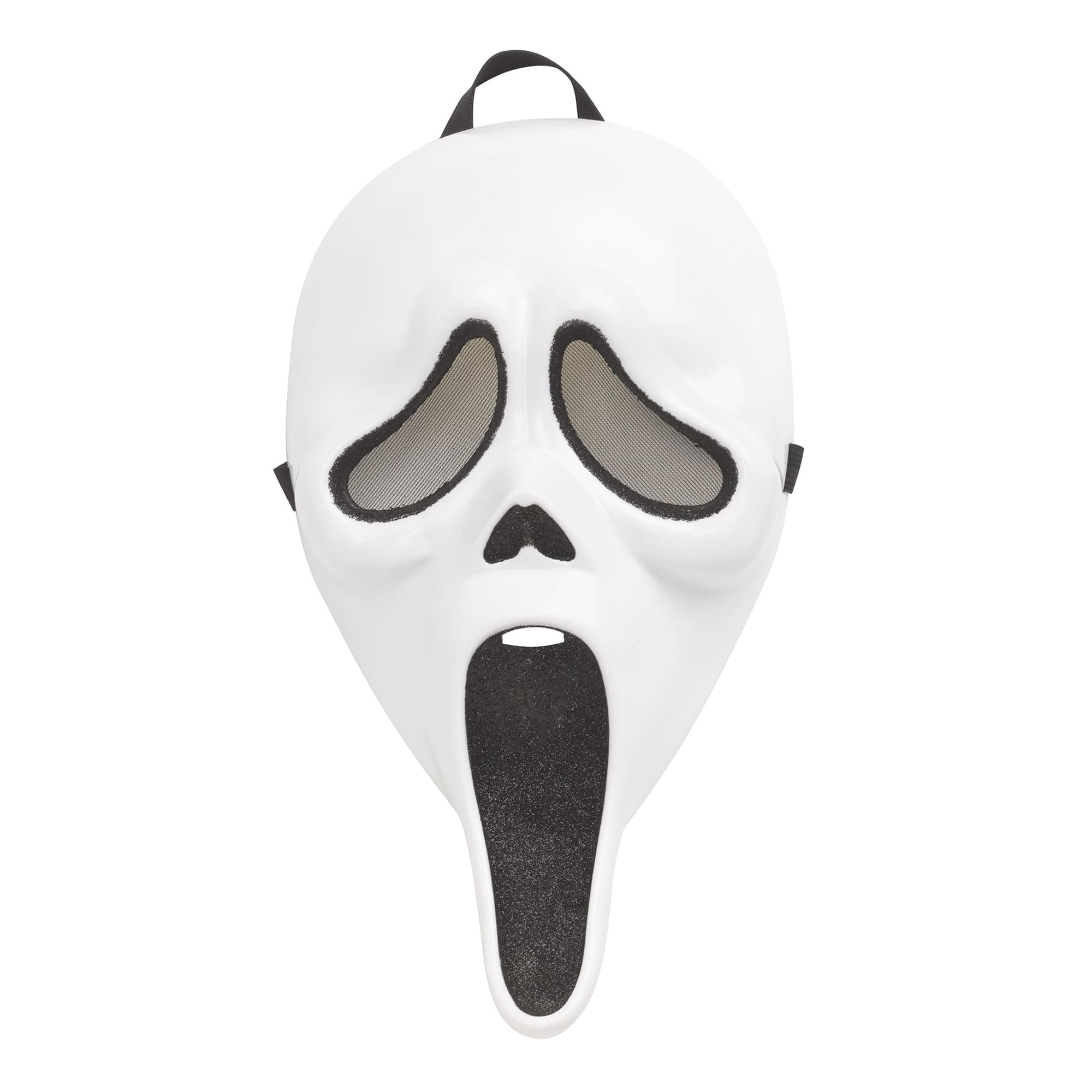 Ghost Face Black Glitter Adult Costume | Large