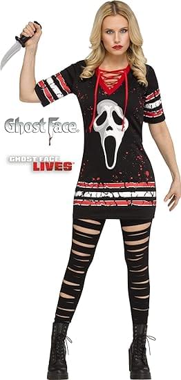 Ghost Face Dress Adult Costume