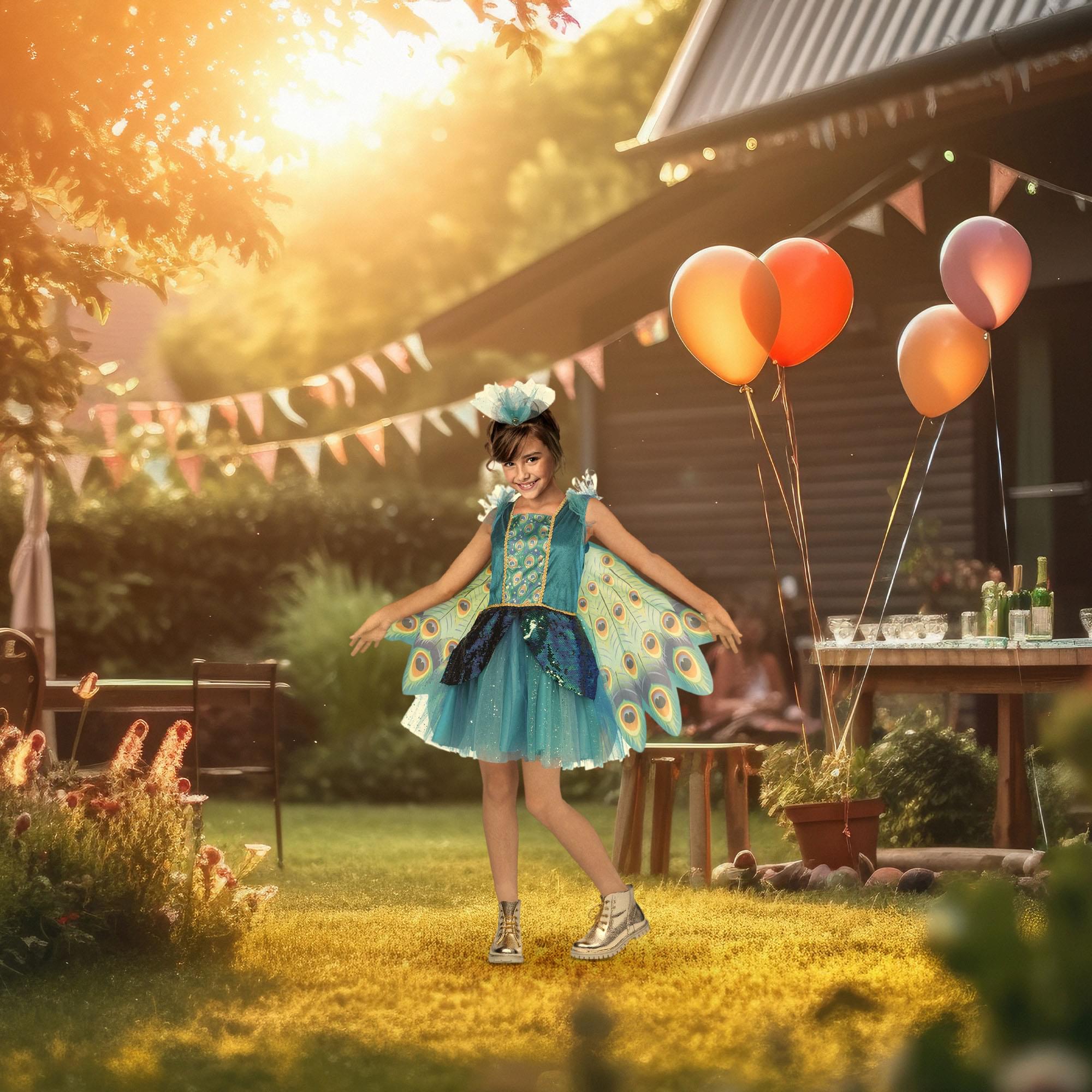 Peacock Child Costume