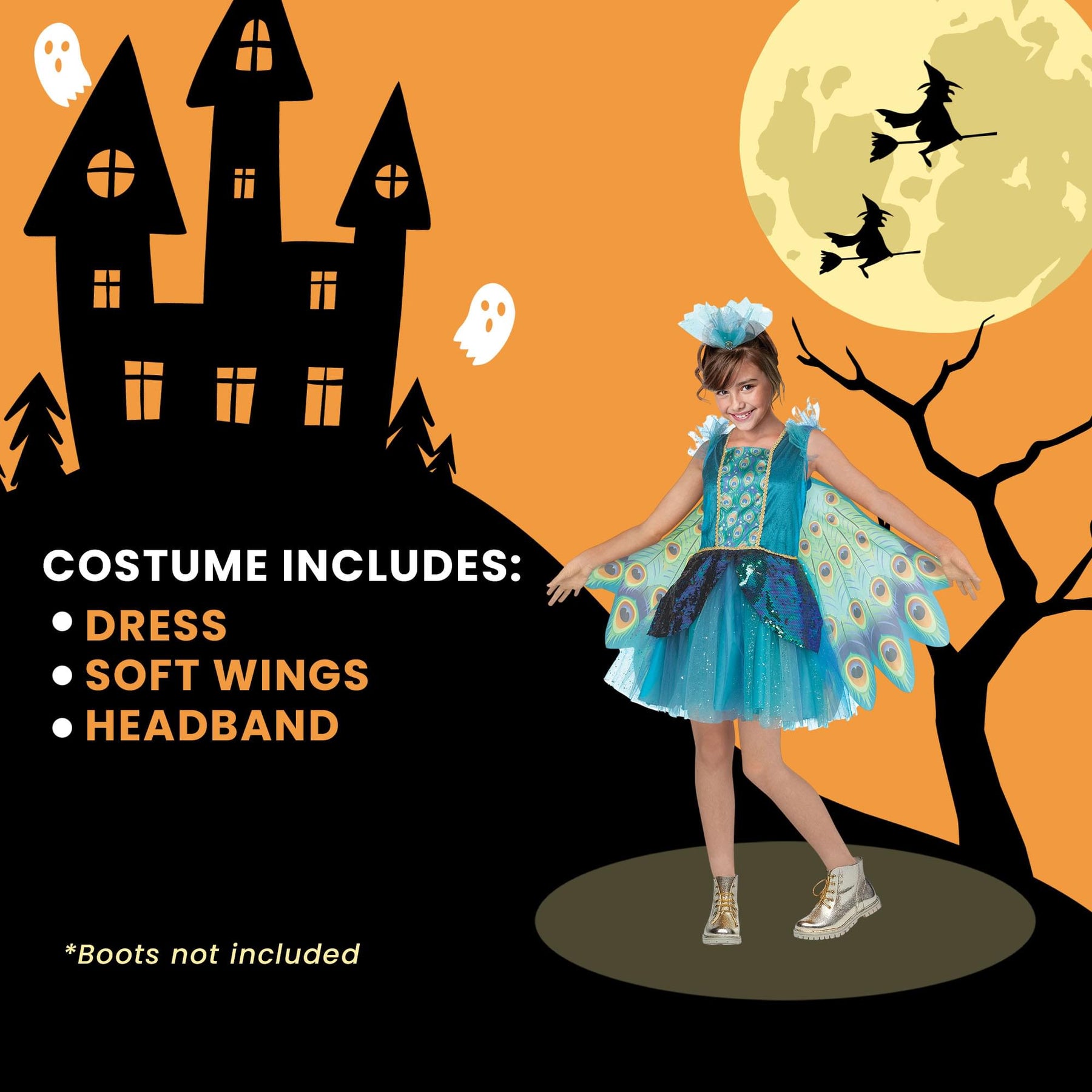 Peacock Child Costume
