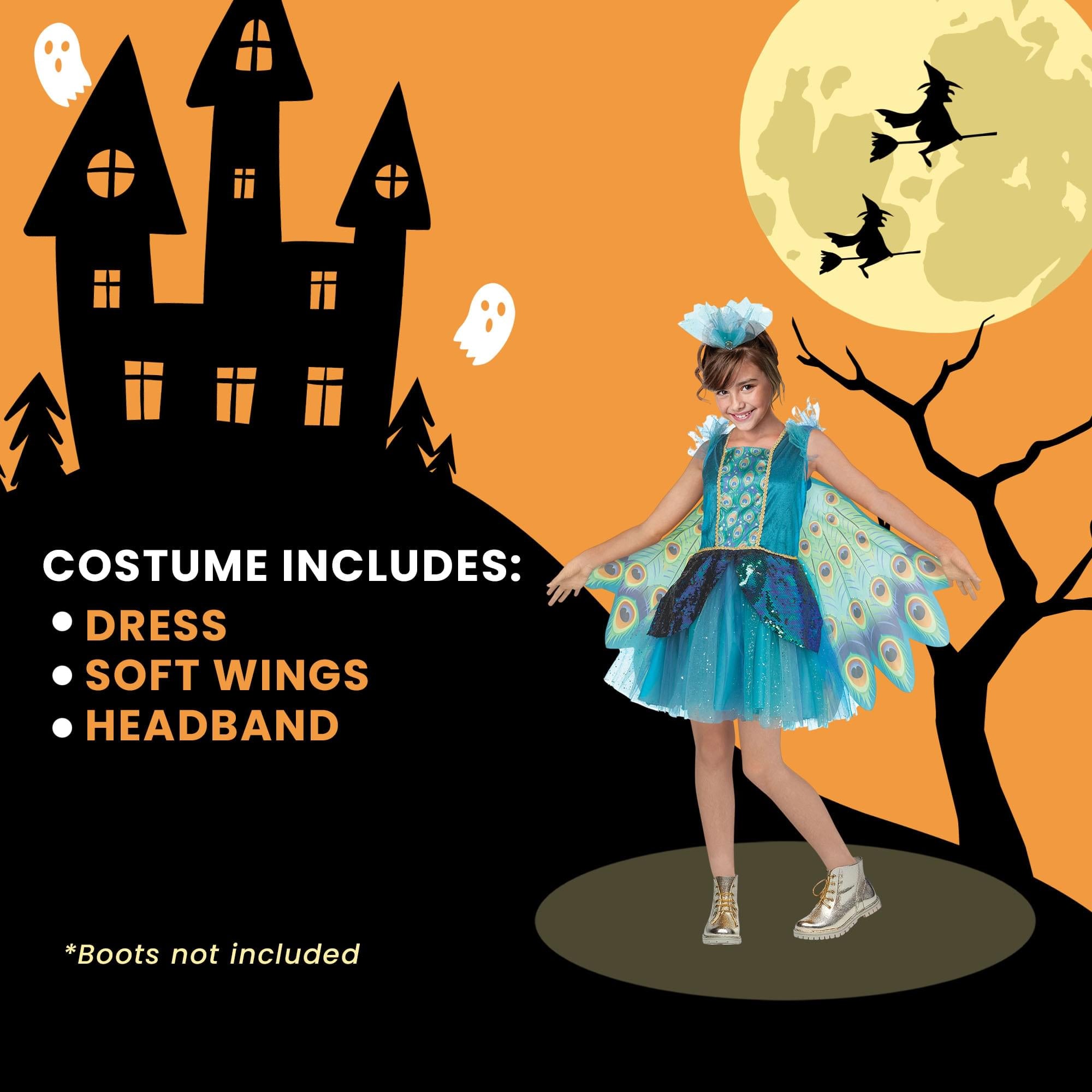 Peacock Child Costume