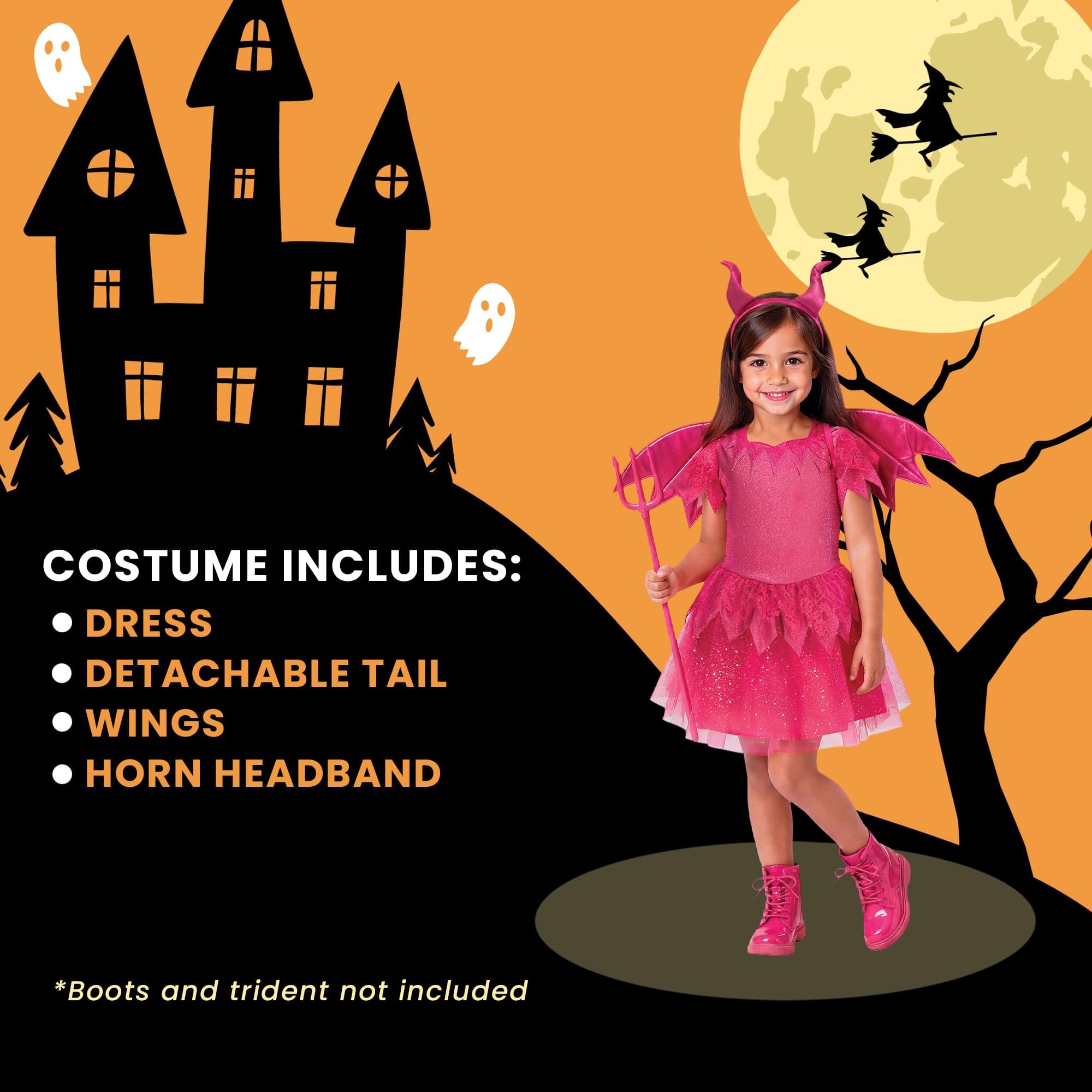 Devil Diva Toddler Costume | Large
