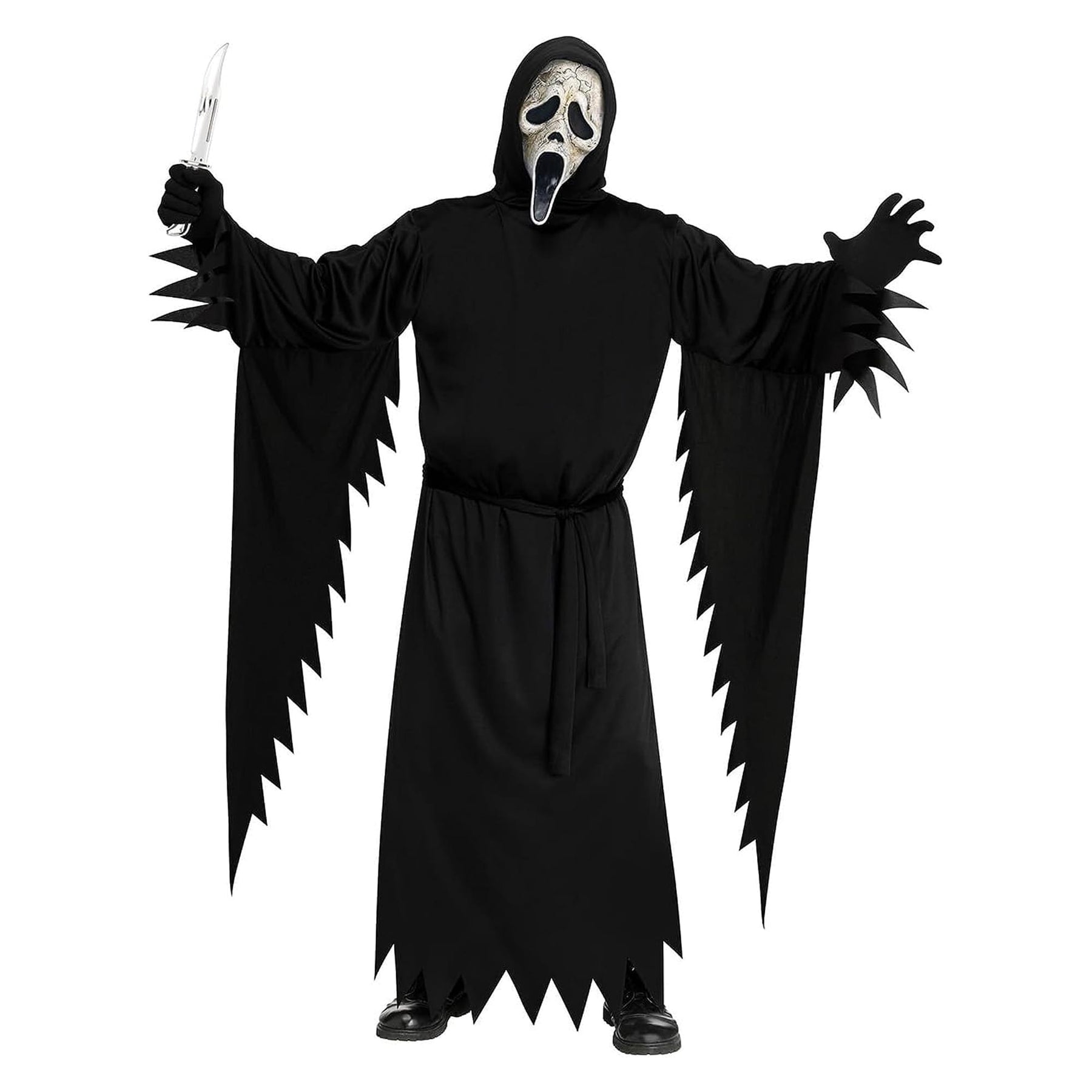Ghost Face Deluxe Aged Adult Costume | Plus Size